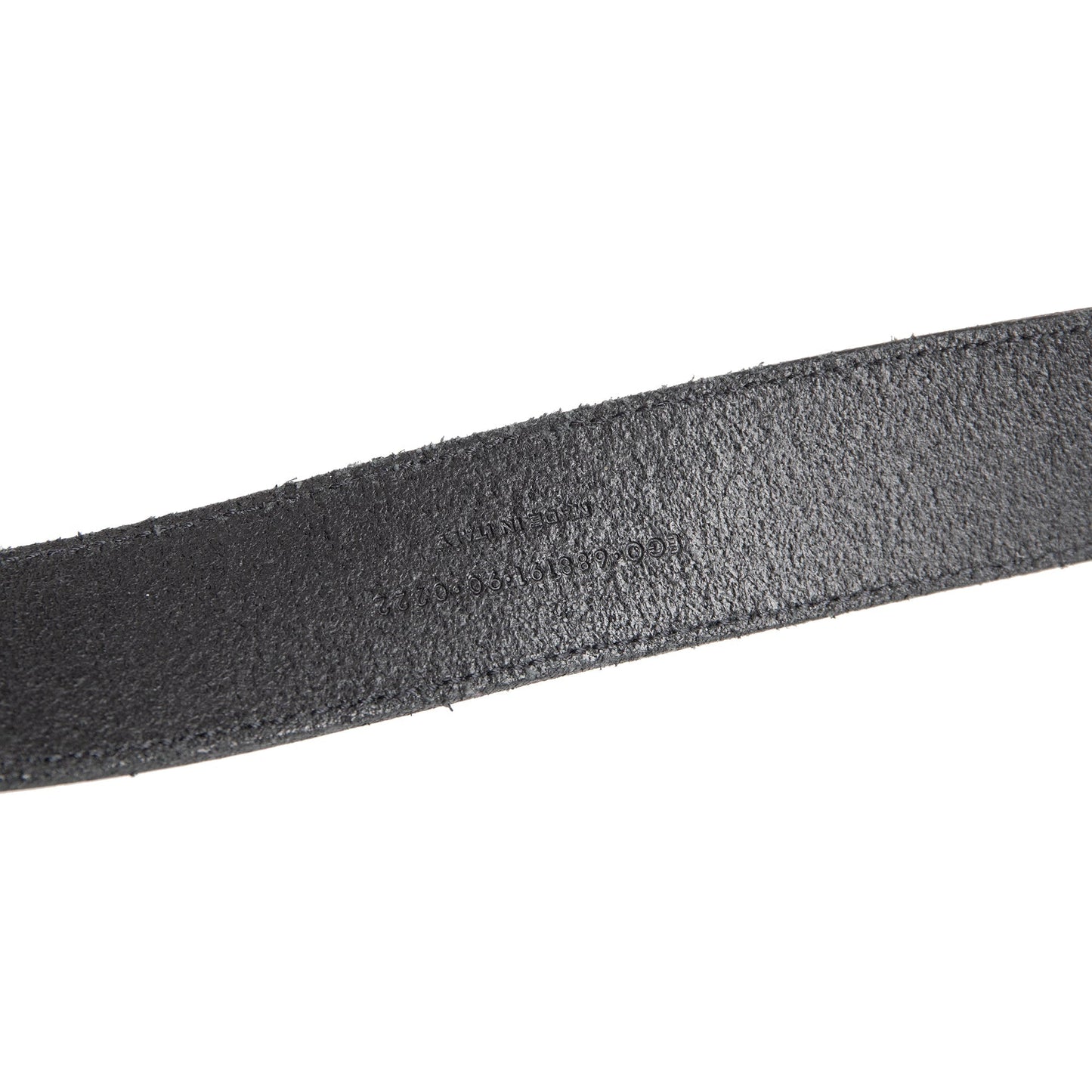 Saint Laurent 2022 Folk Buckle Leather Belt