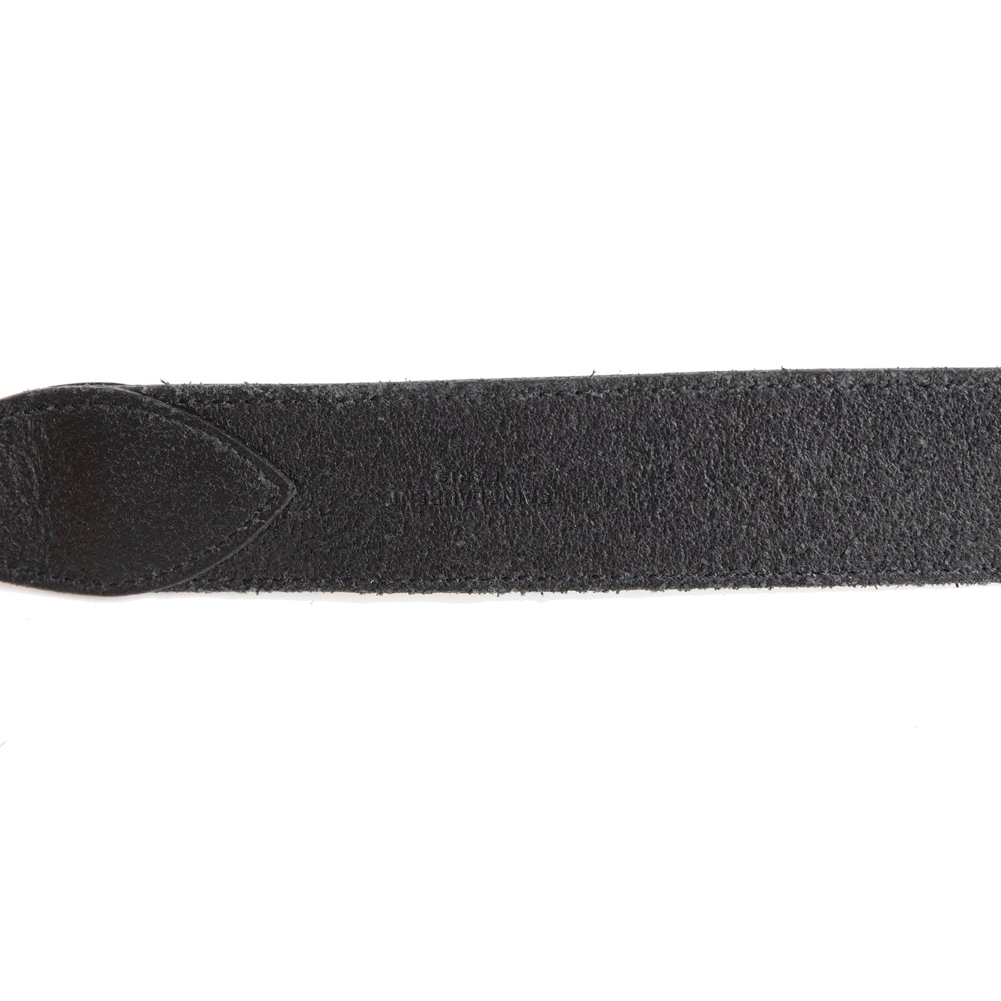 Saint Laurent 2022 Folk Buckle Leather Belt