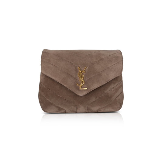 Saint Laurent 2022 Suede Toy Loulou Crossbody Bag