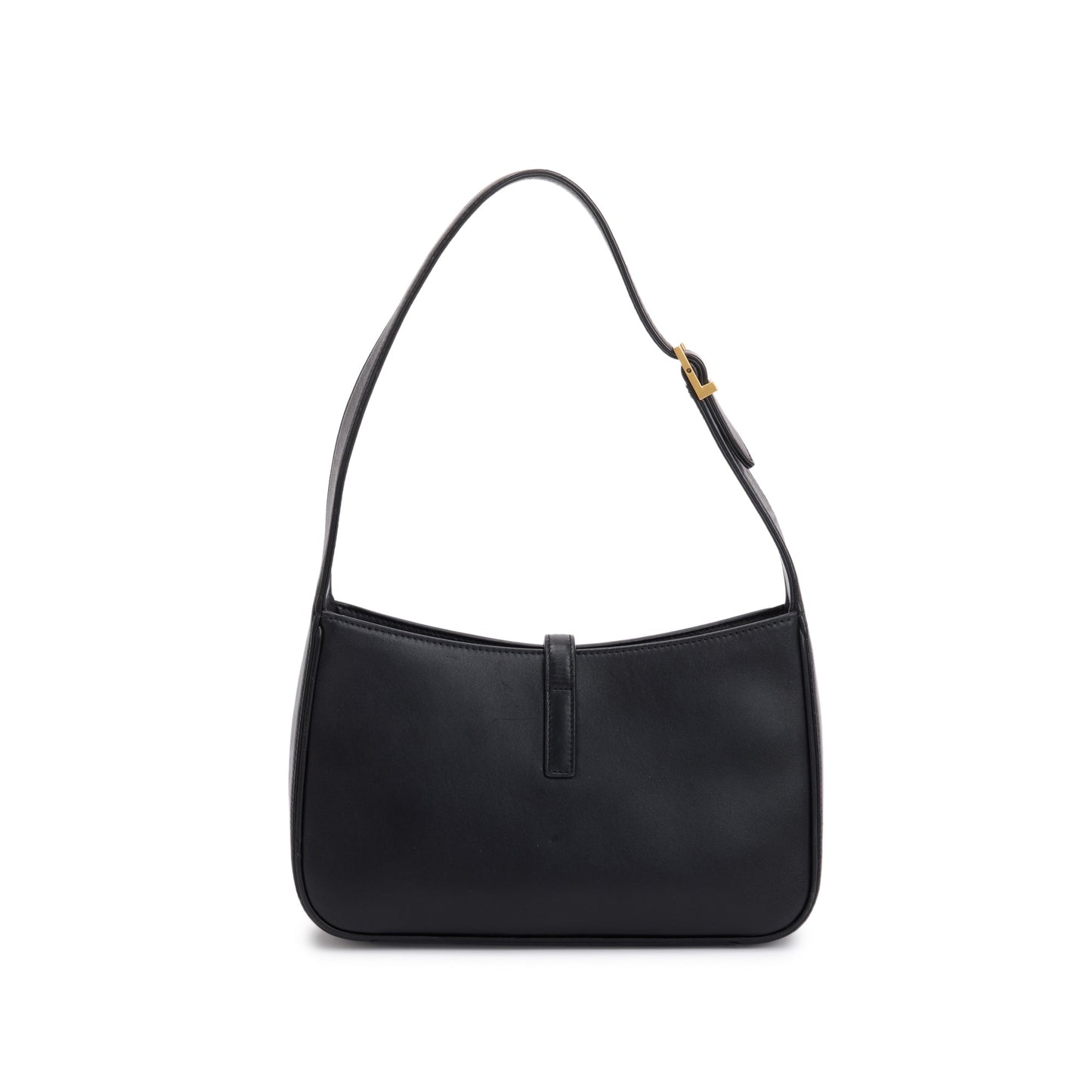 Saint Laurent 2023 Black Calfskin Leather Le 5 a 7 Hobo Bag