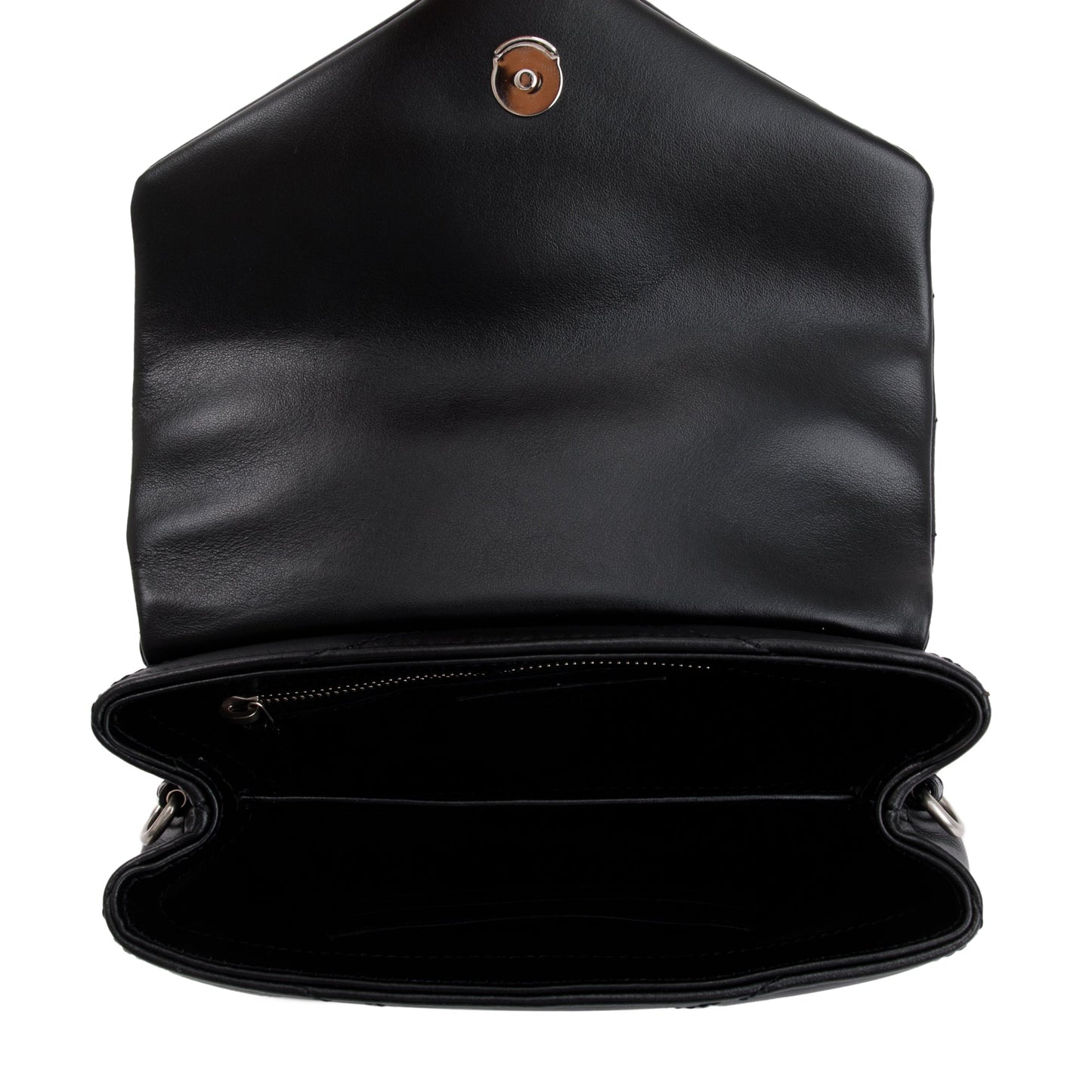 Saint Laurent 2023 Black Monogram Matelasse Toy Loulou Crossbody Bag