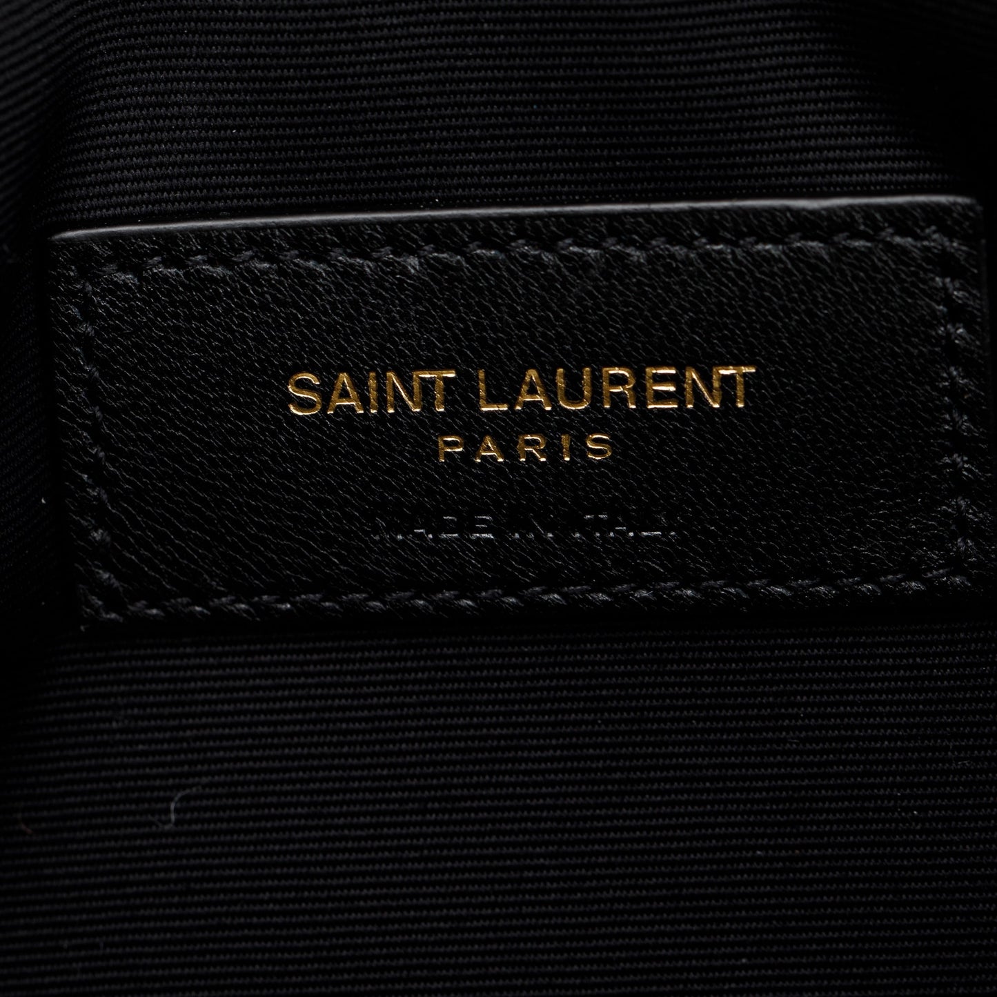 Saint Laurent 2023 Natural Beige Canvas & Leather Uptown Pouch