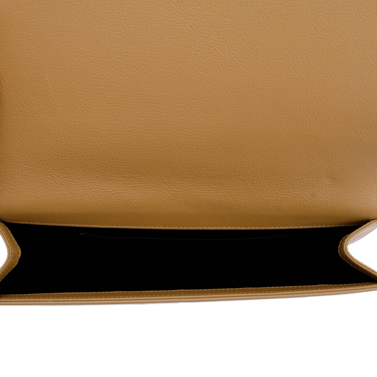 Saint Laurent Beige Calfskin Leather Large Belle de Jour Clutch