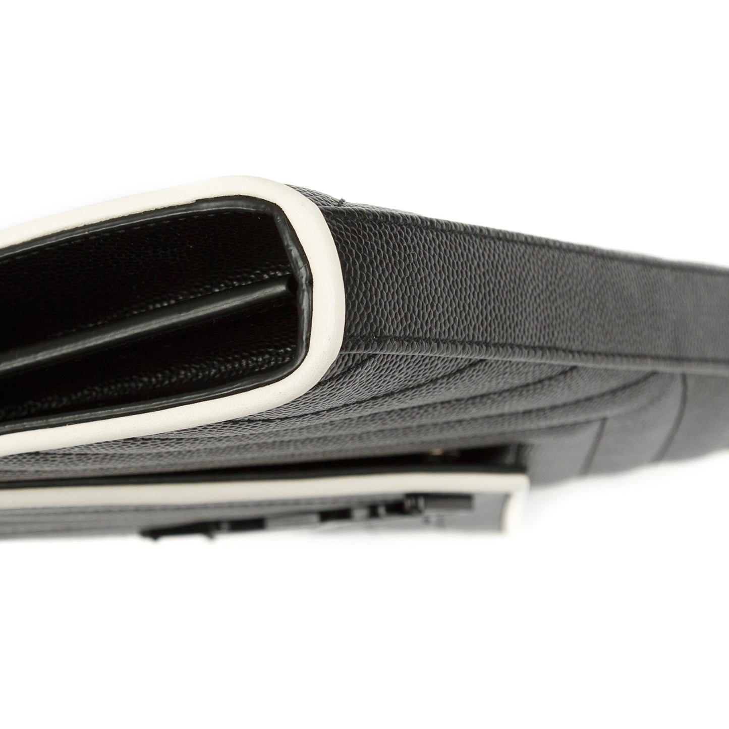 Saint Laurent Bicolour Cassandre Chain Wallet
