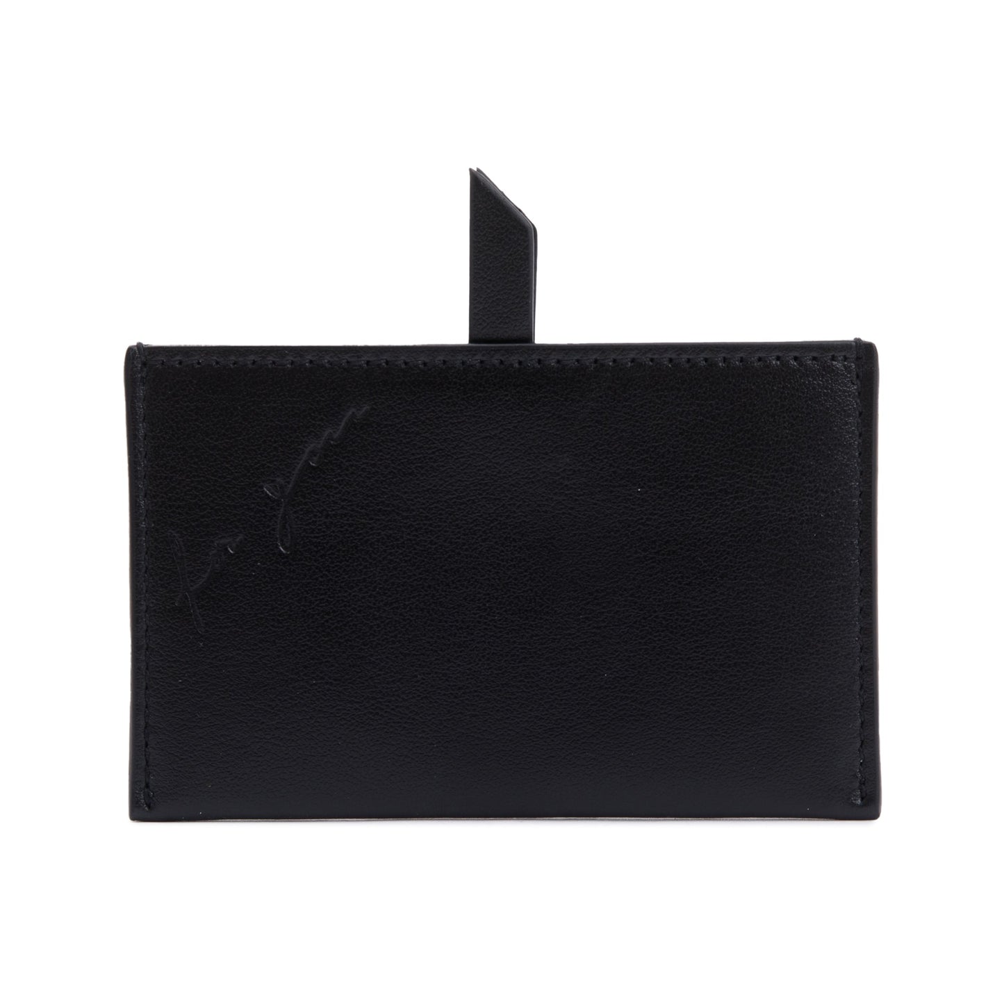 Saint Laurent Black Calfskin Leather 'For You' Mirror Holder