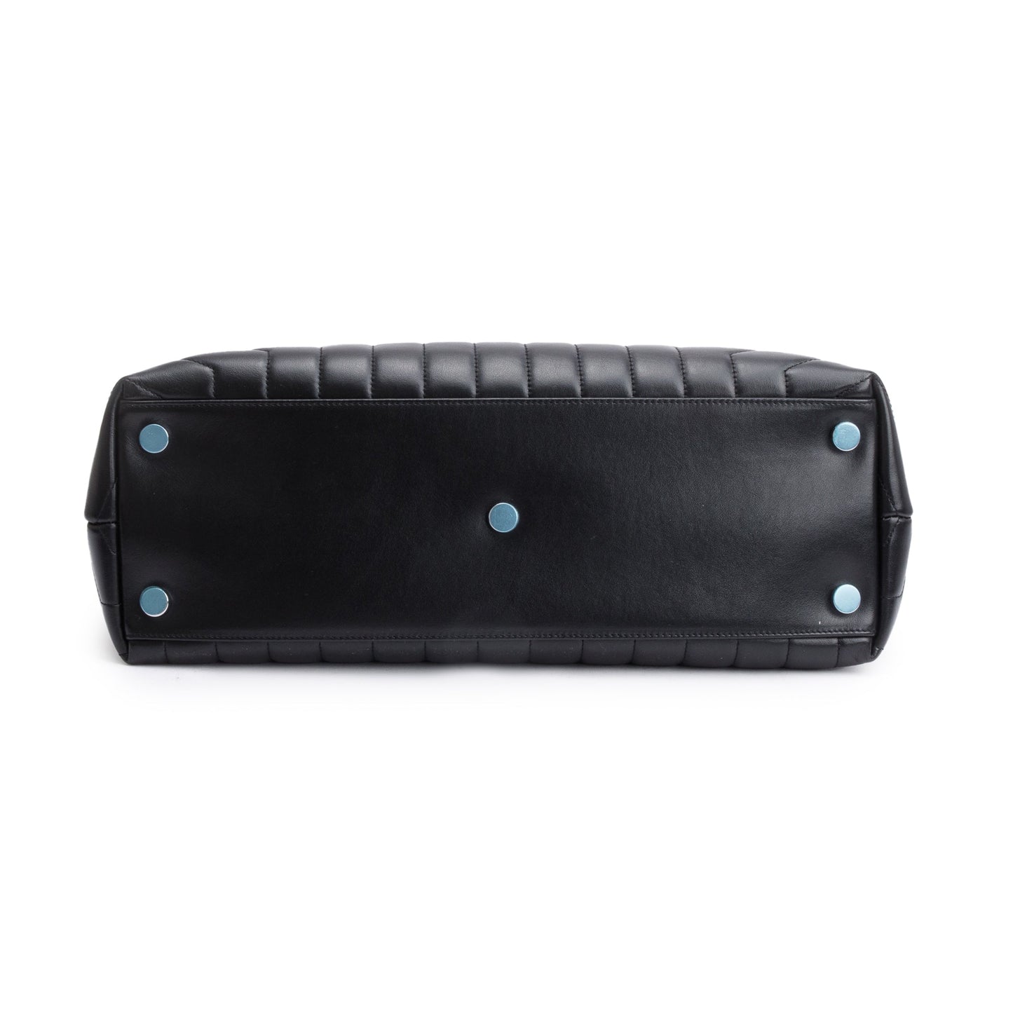Saint Laurent Black Calfskin Leather Large Loulou Shoulder Bag