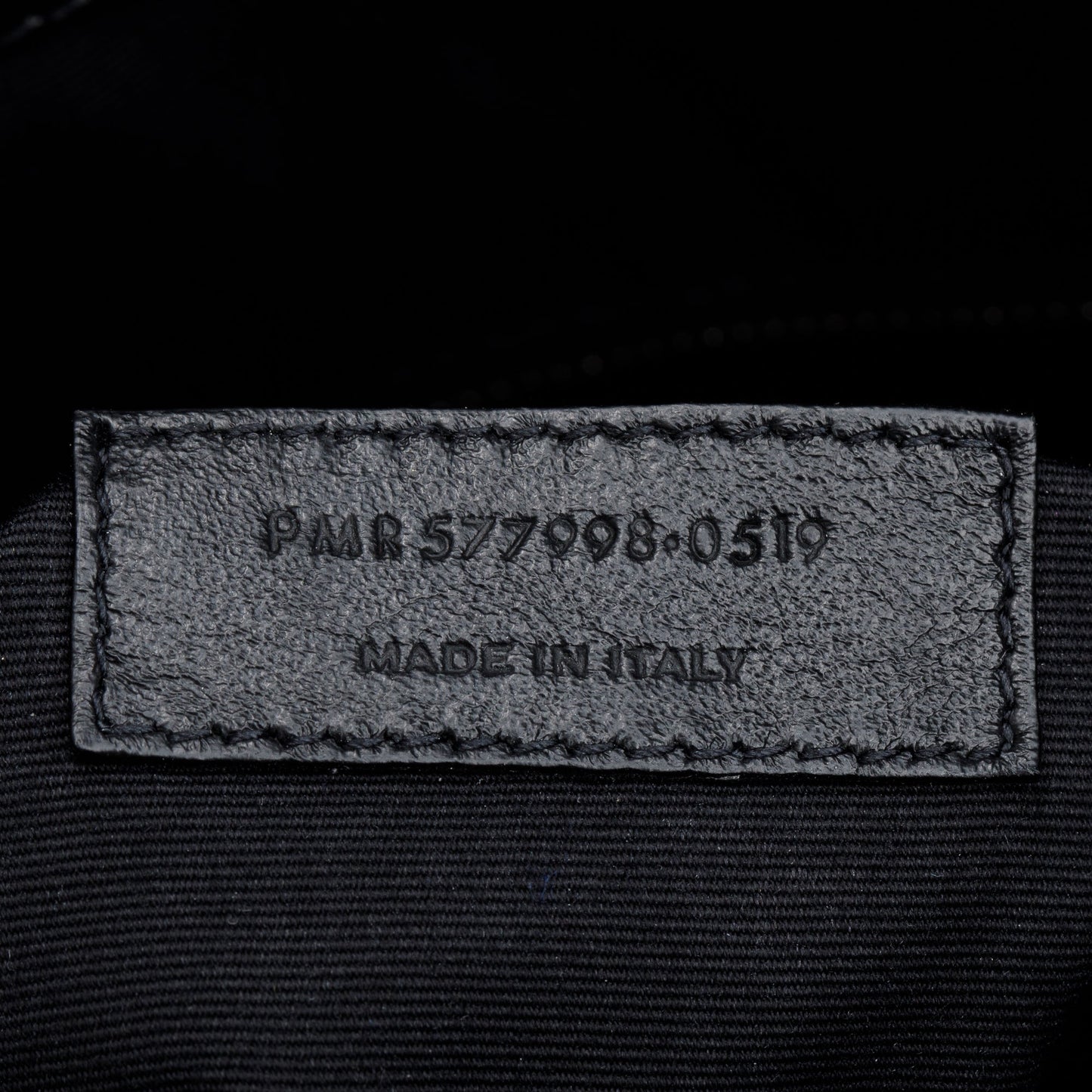 Saint Laurent Black Crinkled Leather Niki Tote Bag