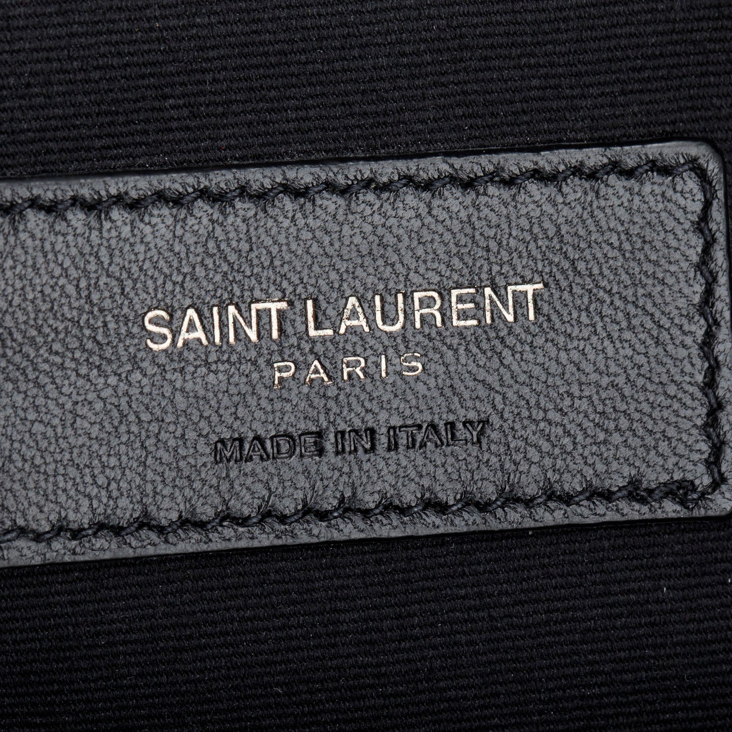 Saint Laurent Black Crocodile Embossed Monogram Document Holder
