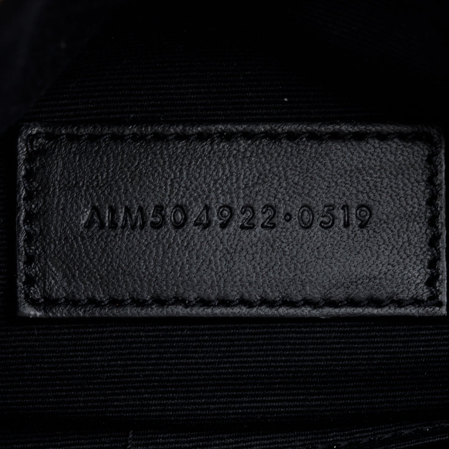 Saint Laurent Black Grain De Poudre Embossed Leather Cassandre Matelasse Zipped Pouch