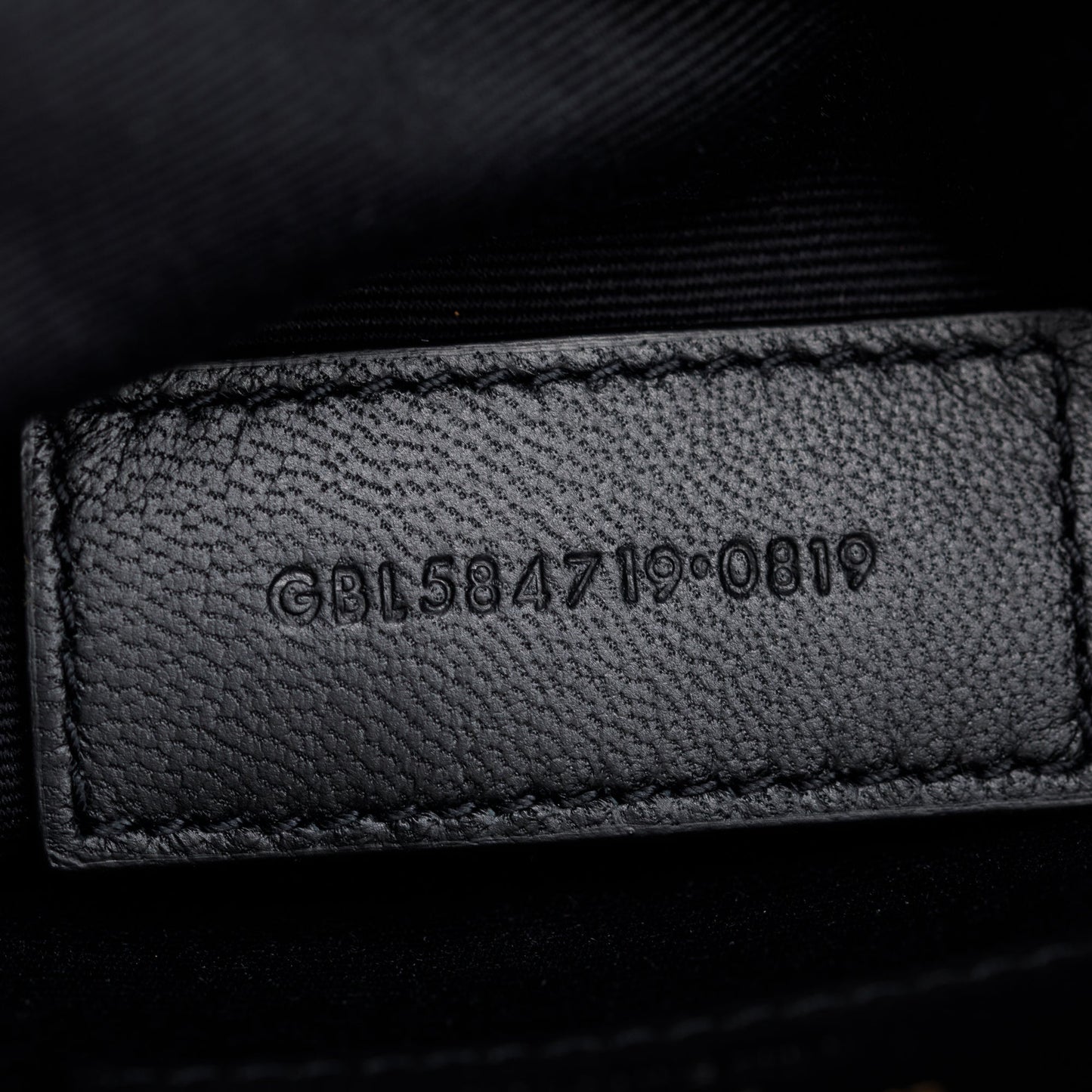 Saint Laurent Black Grain De Poudre Leather Cassandre Matelasse Large Zipped Pouch