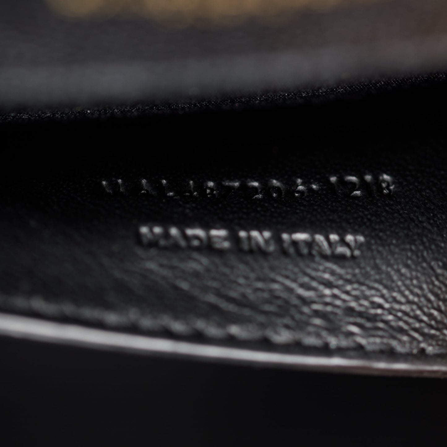 Saint Laurent Black Grained De Poudre Medium Envelope Shoulder Bag