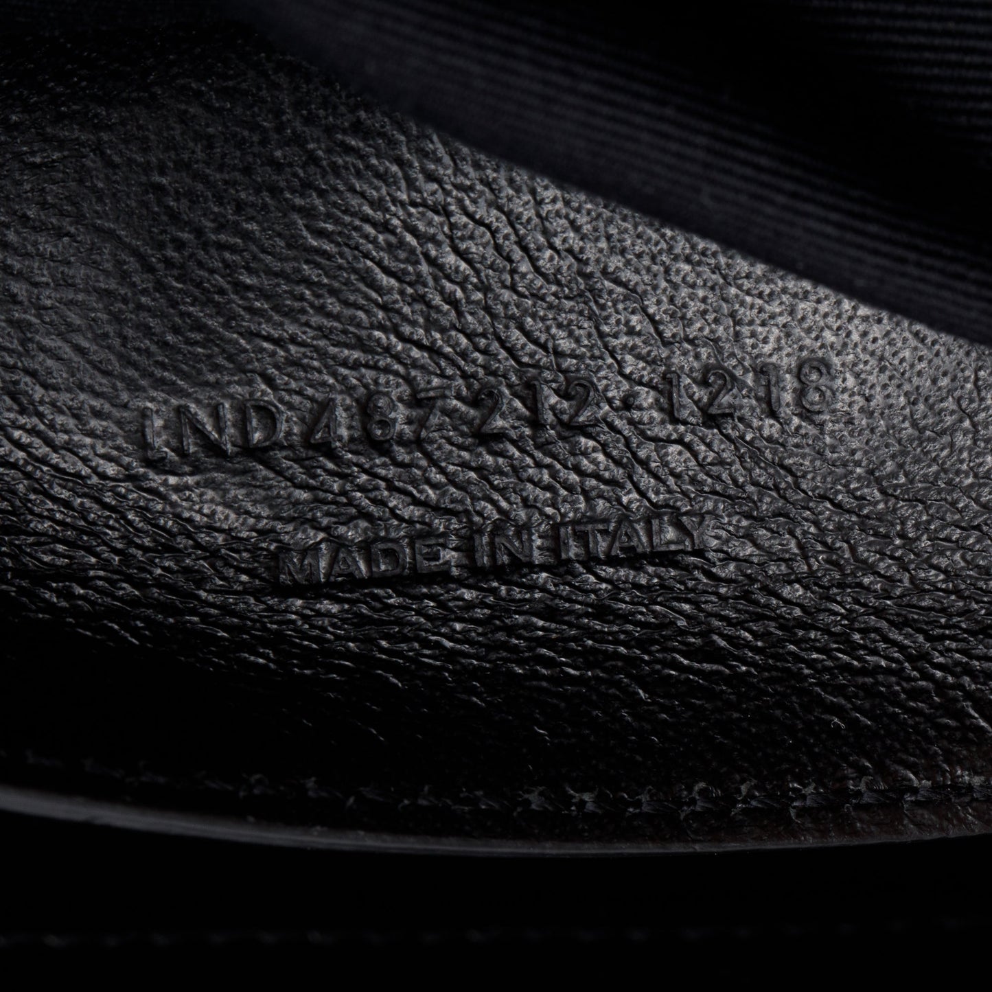 Saint Laurent Black Leather Large Chevron College Bag