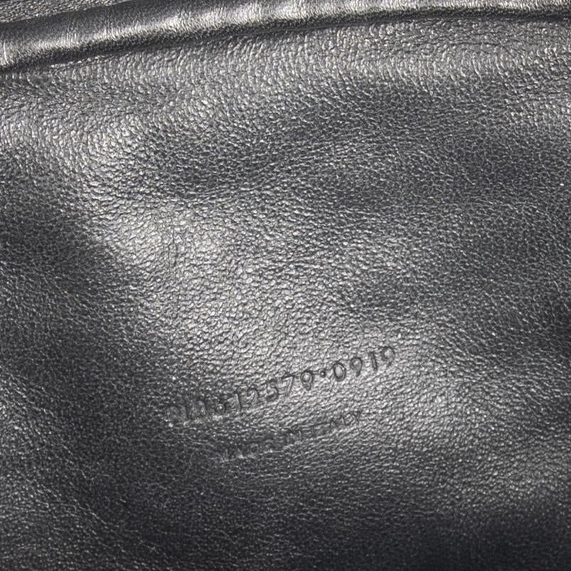 Saint Laurent Black Matelasse Lou Mini Crossbody Bag