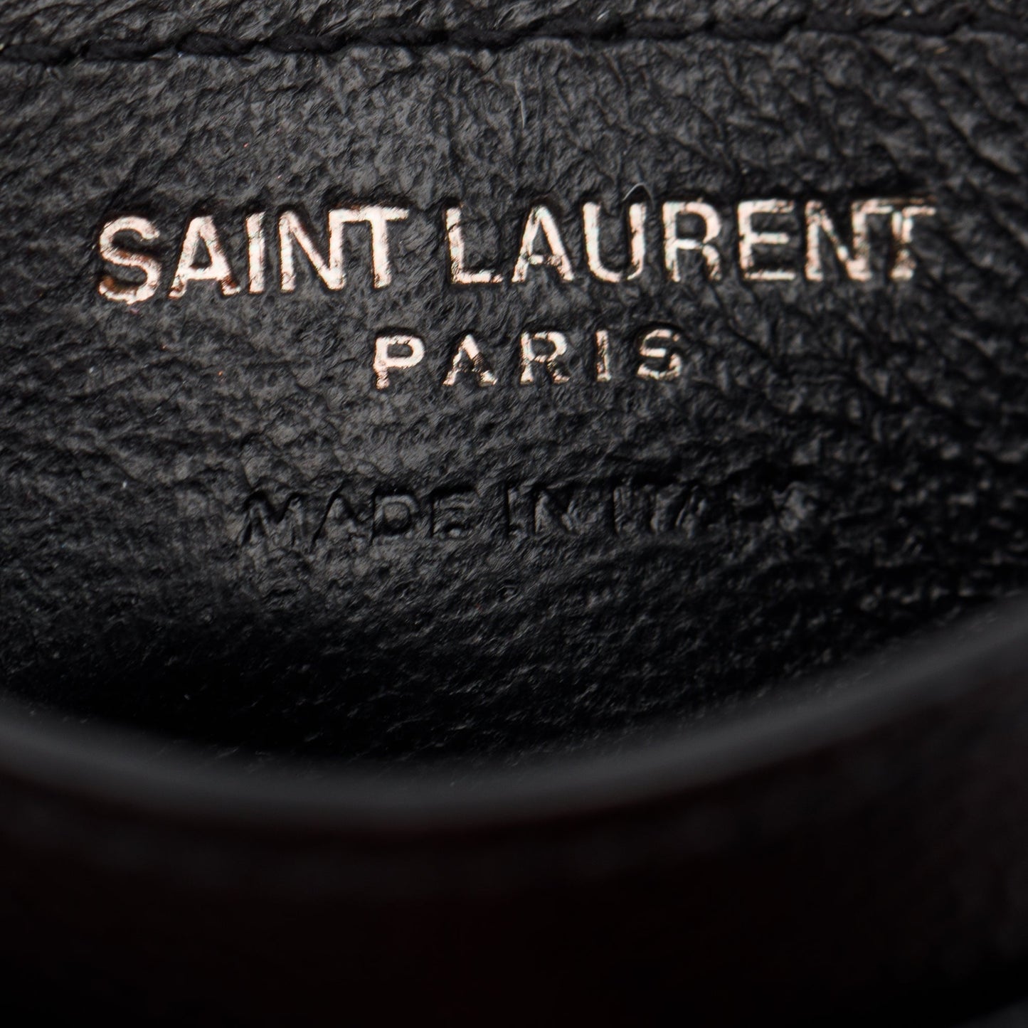 Saint Laurent Black Monogram Leather Card Holder