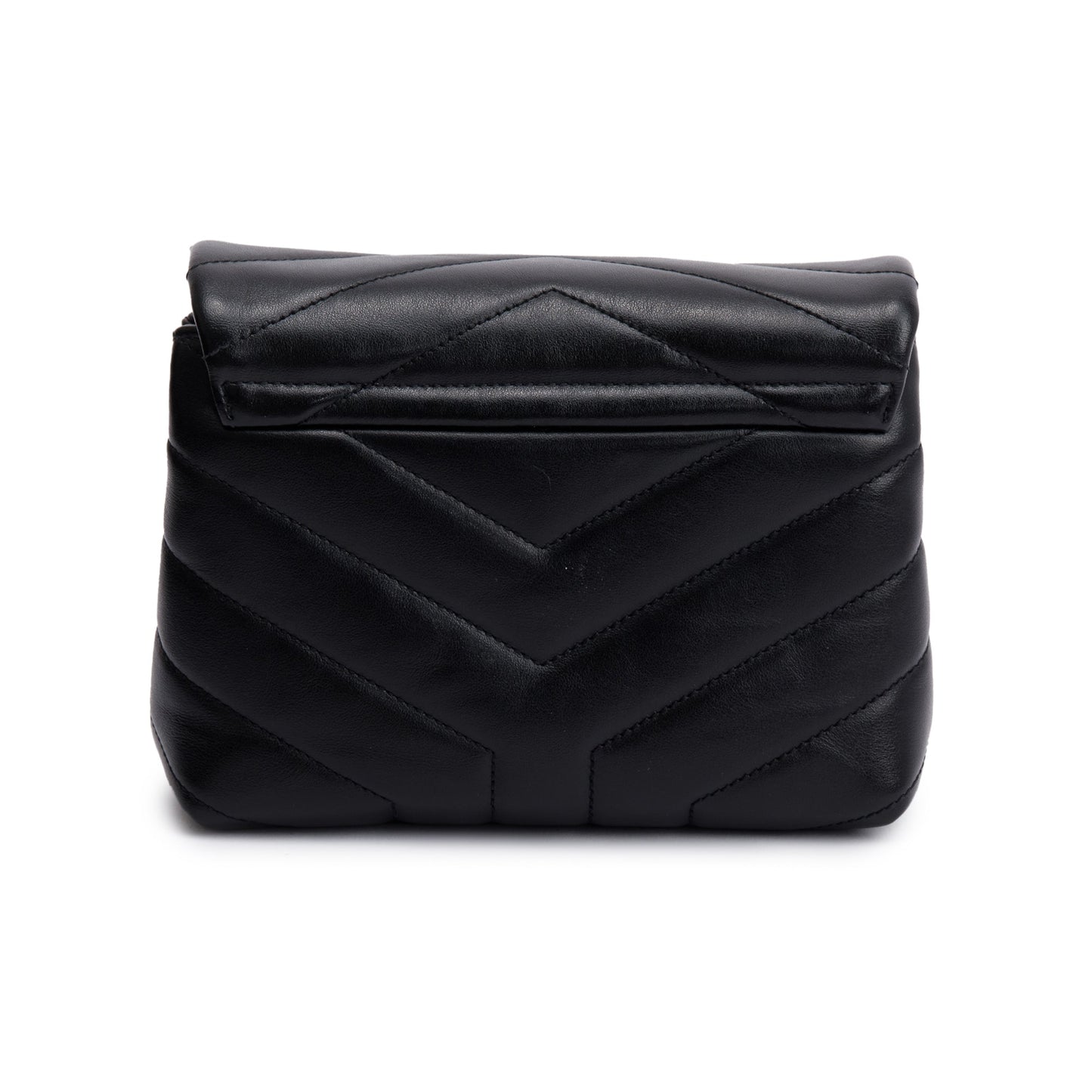 Saint Laurent Black Monogram Matelasse Toy Loulou Crossbody Bag