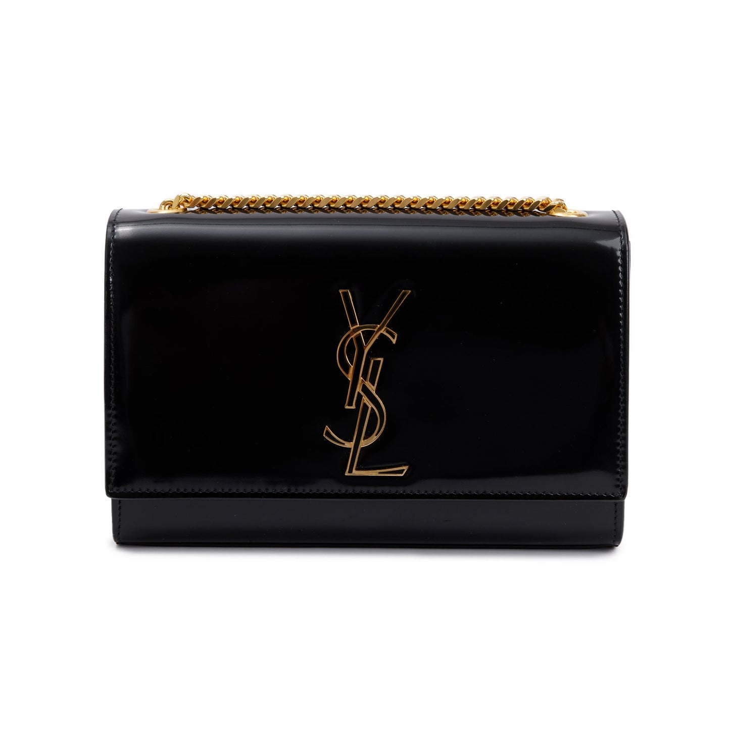 Saint Laurent Black Patent Leather Kate Bag