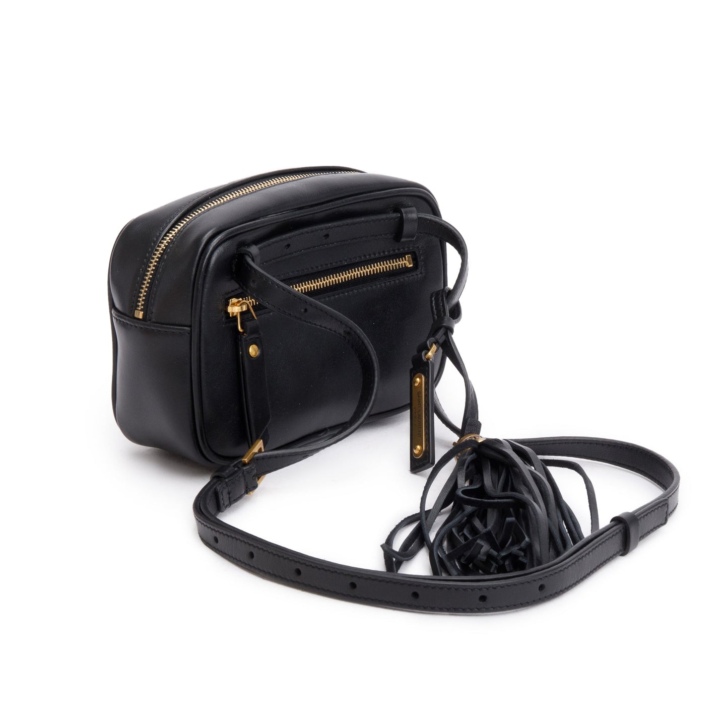 Saint Laurent Black Quilted Calfskin Leather Lou Belt Bag
