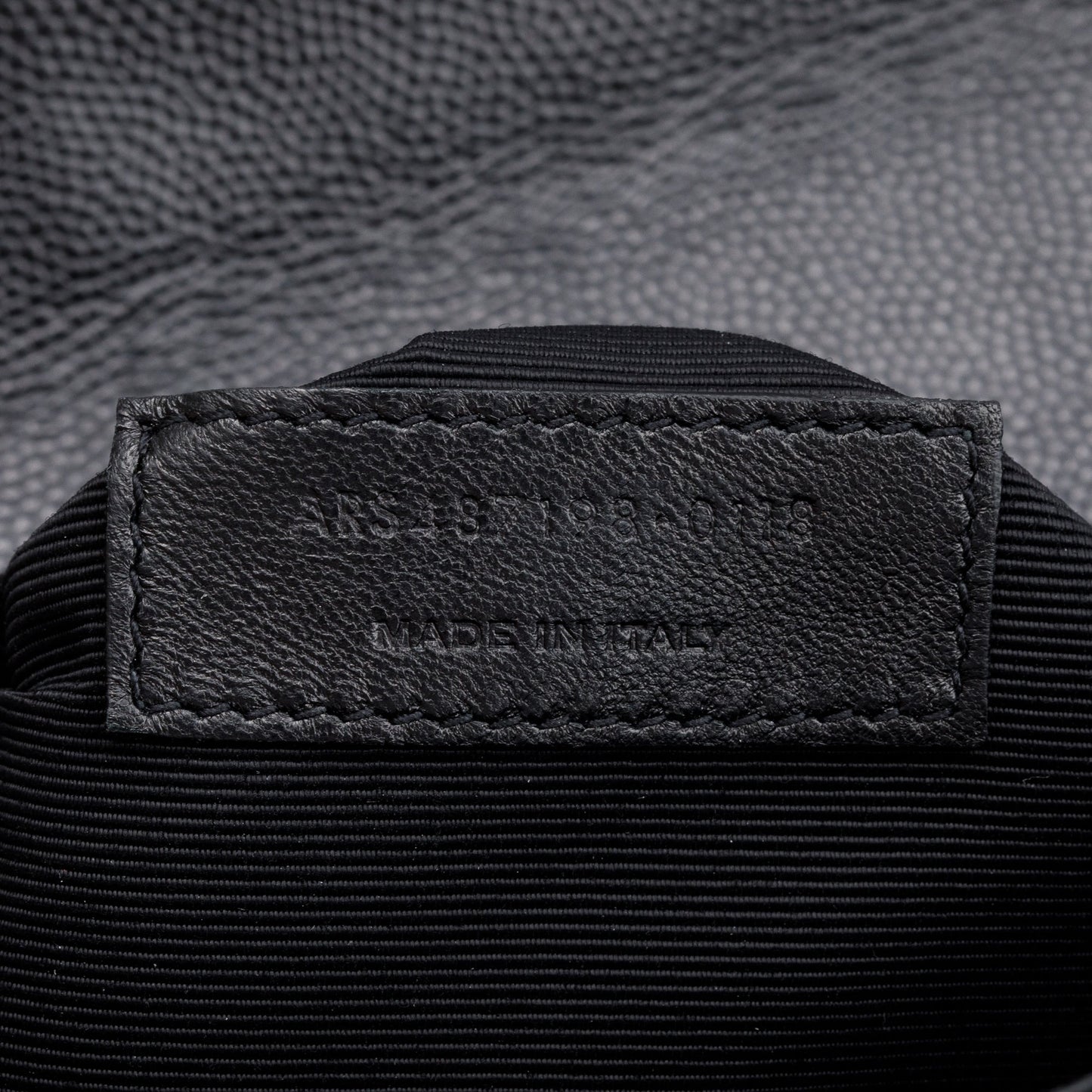 Saint Laurent Black Quilted Grain De Poudre Leather Large Envelope Chain Bag