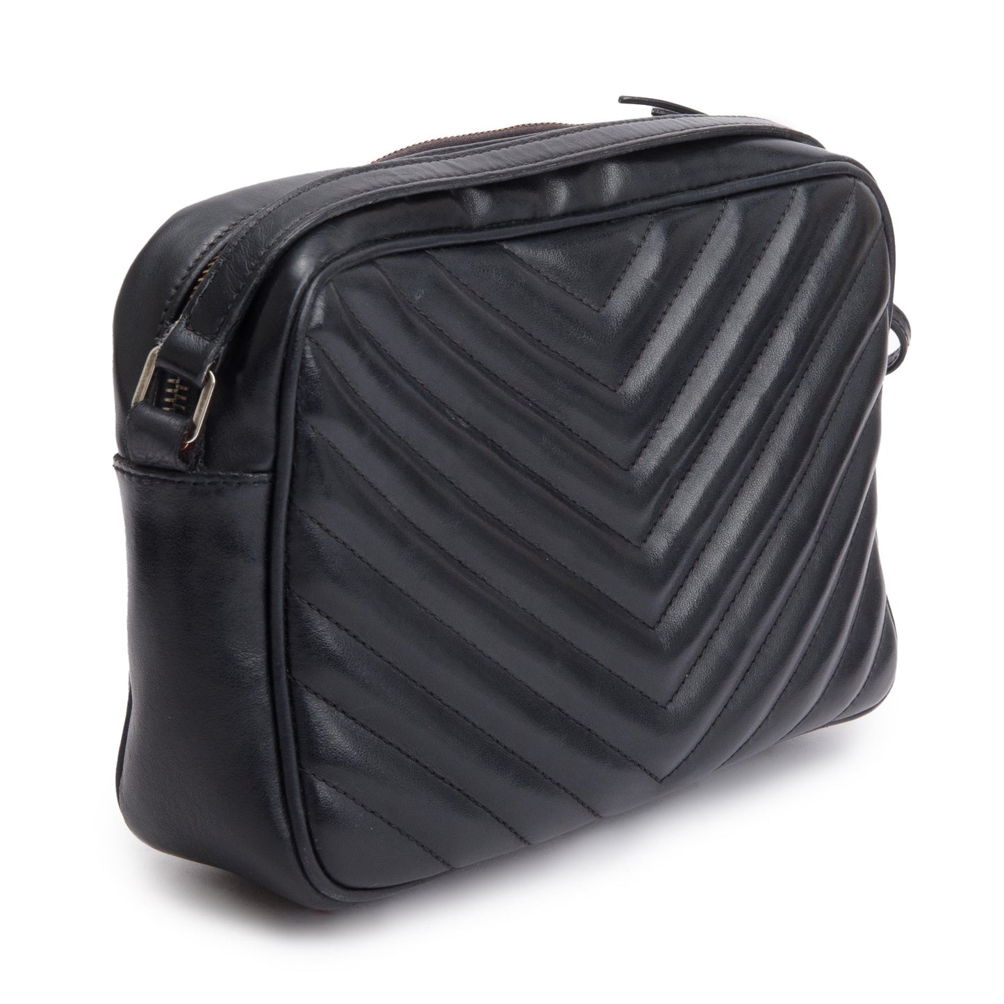 Saint Laurent Black Quilted Leather Lou Camera Bag