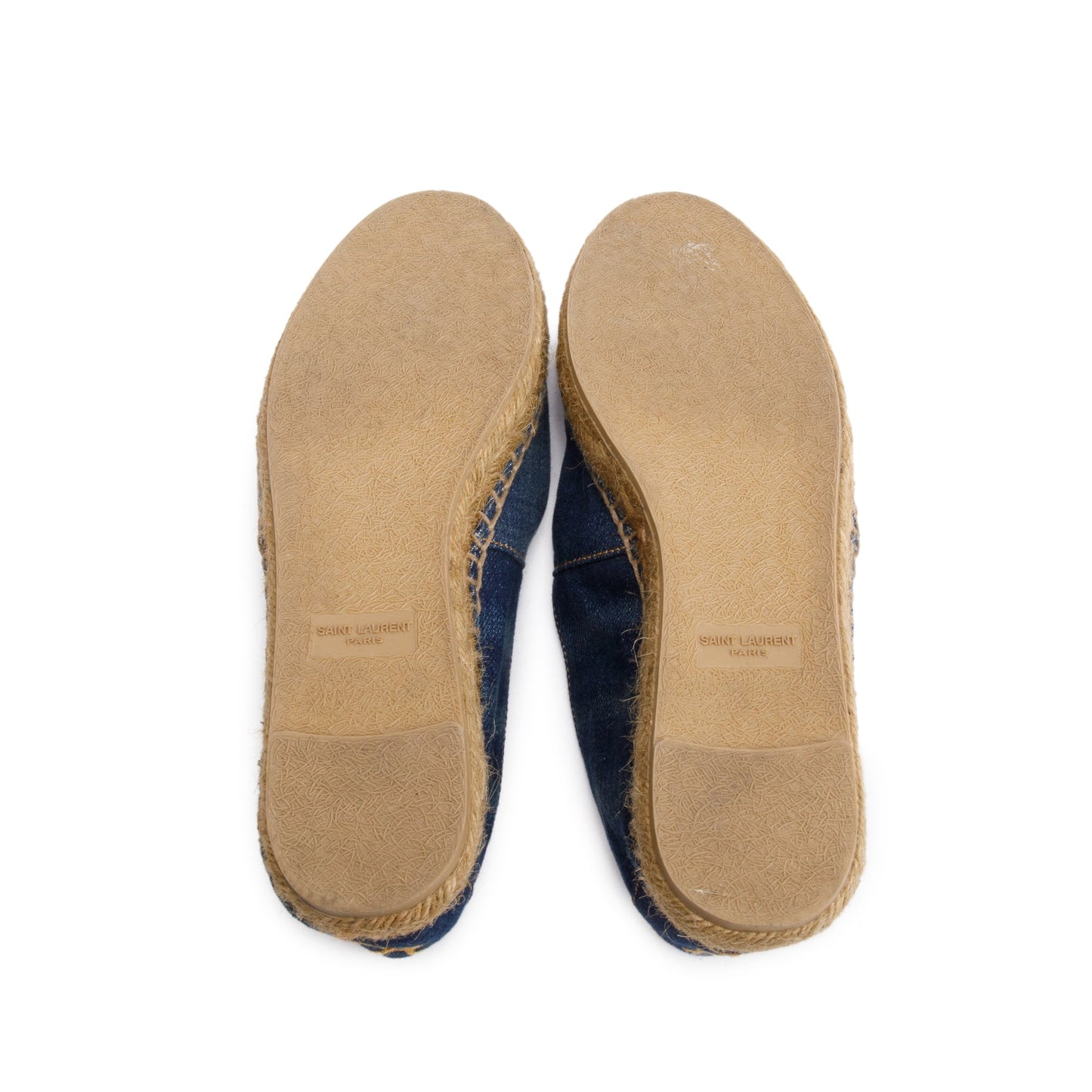 Saint Laurent Blue Denim Espadrilles, Size 39