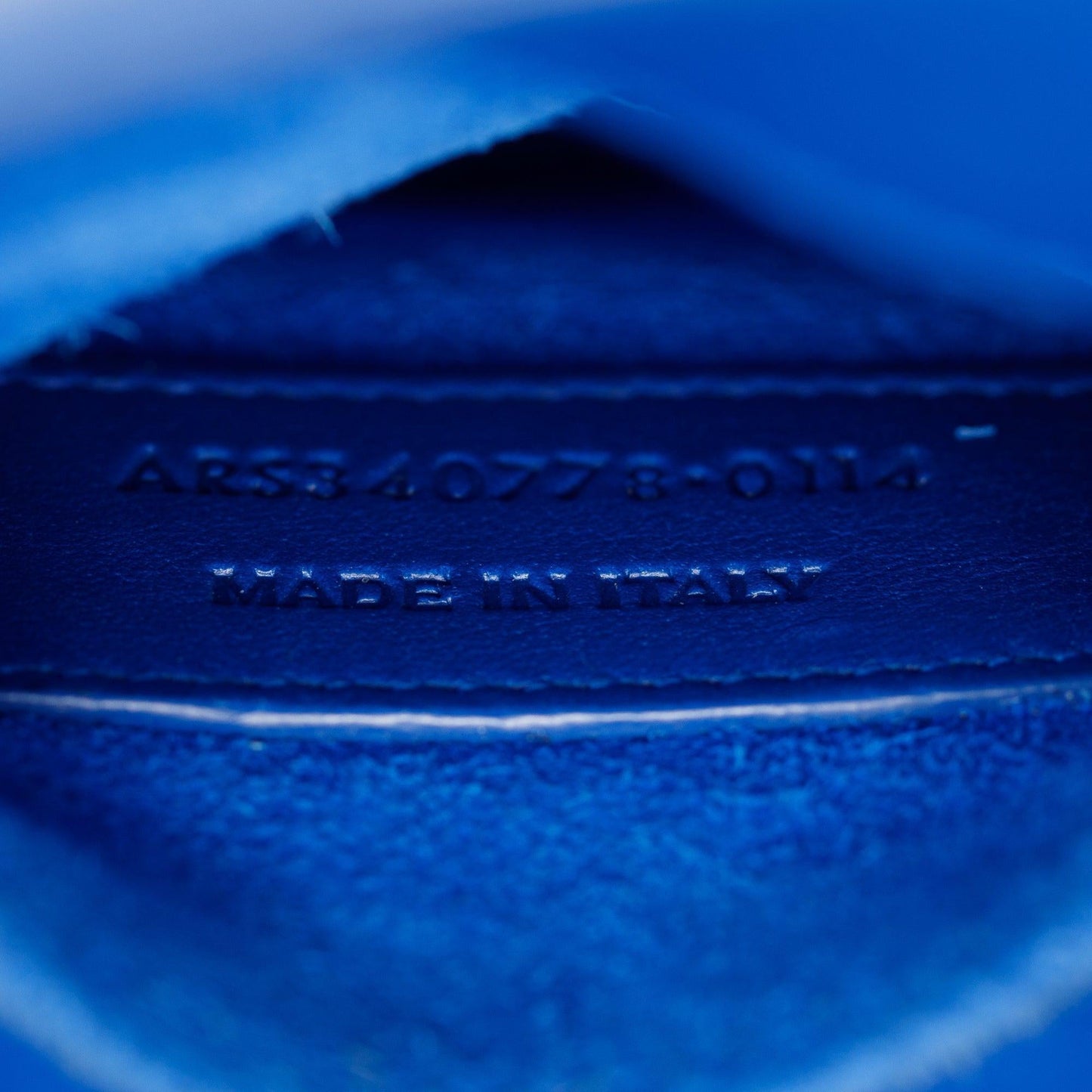 Saint Laurent Blue Smooth Leather Nano Sac De Jour