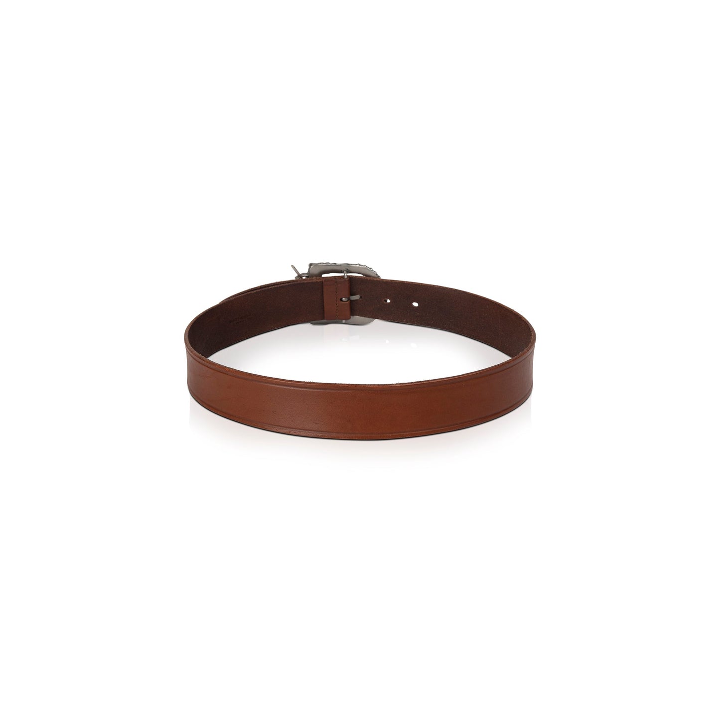 Saint Laurent Brown Leather Celtic Belt