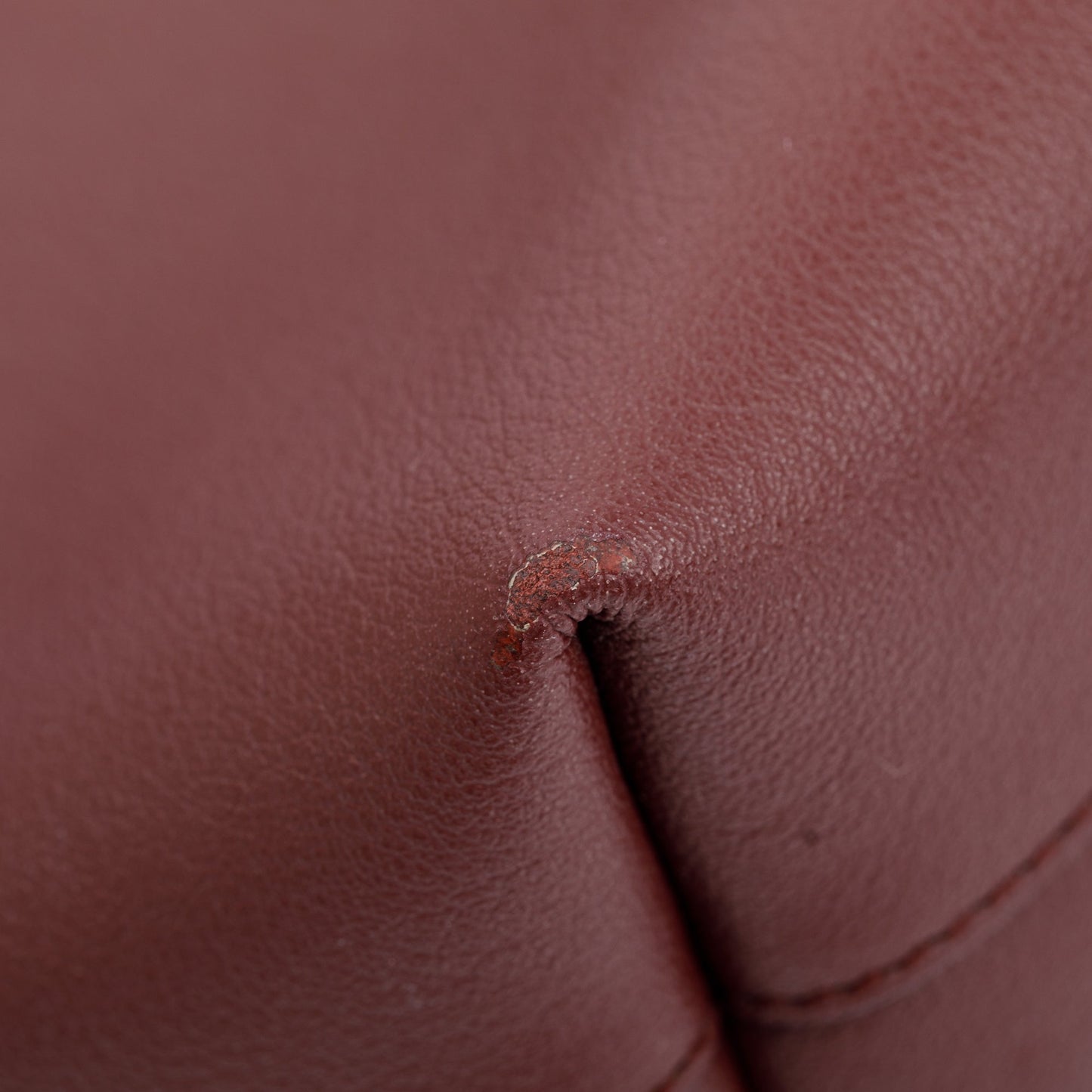 Saint Laurent Burgandy Leather Toy Shopping Tote