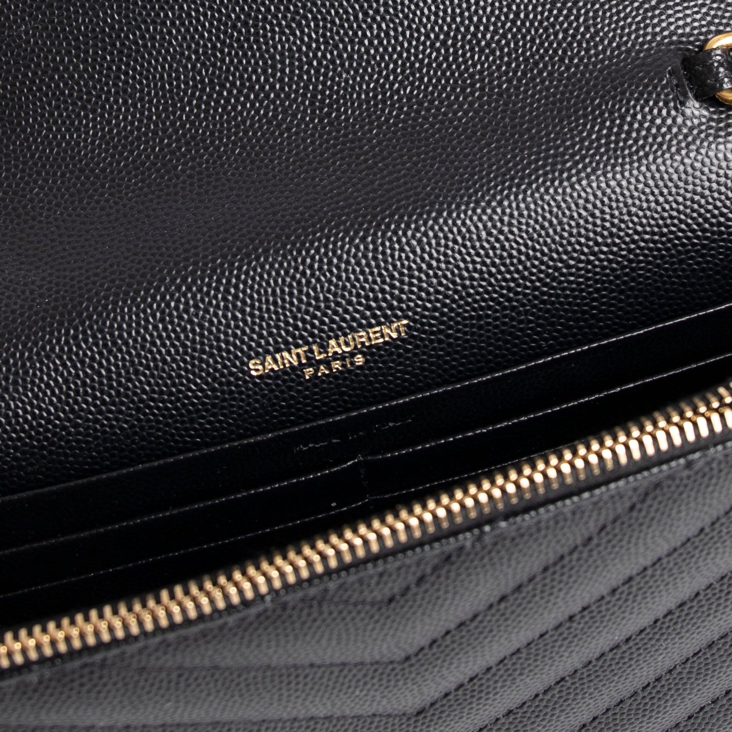 Saint Laurent Cassandre Envelope Chain Wallet