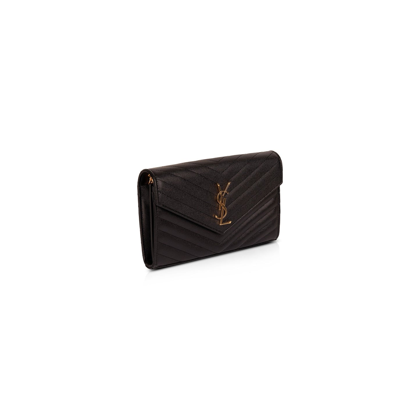 Saint Laurent Cassandre Matelasse Chain Wallet