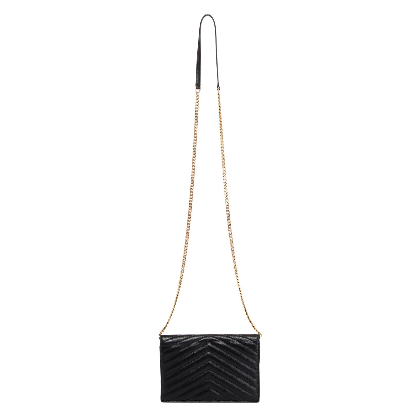 Saint Laurent Cassandre Matelasse Chain Wallet