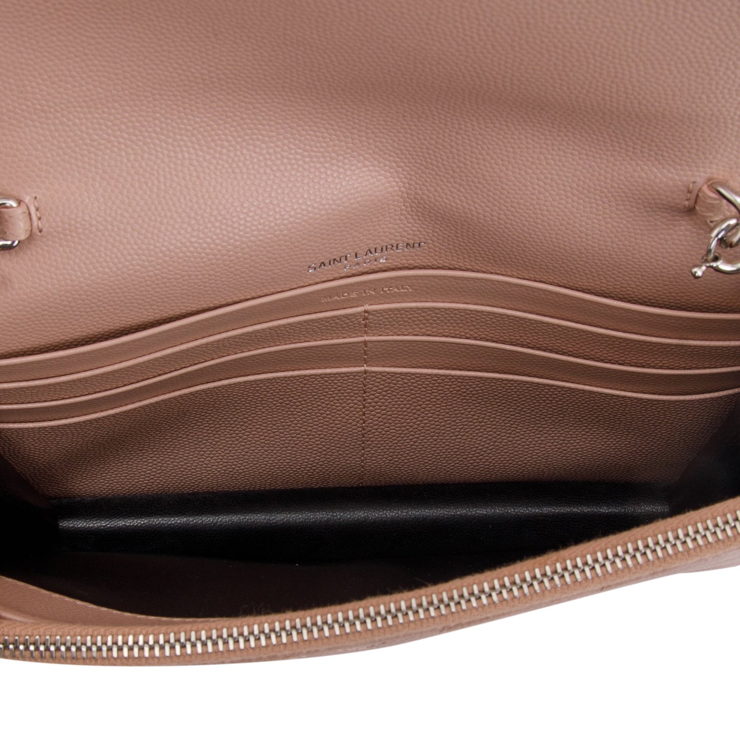 Saint Laurent Cassandre Matelasse Envelope Chain Wallet