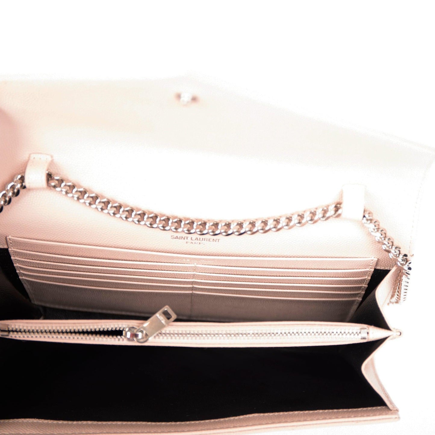 Saint Laurent Classic Monogram Envelope Chain Wallet