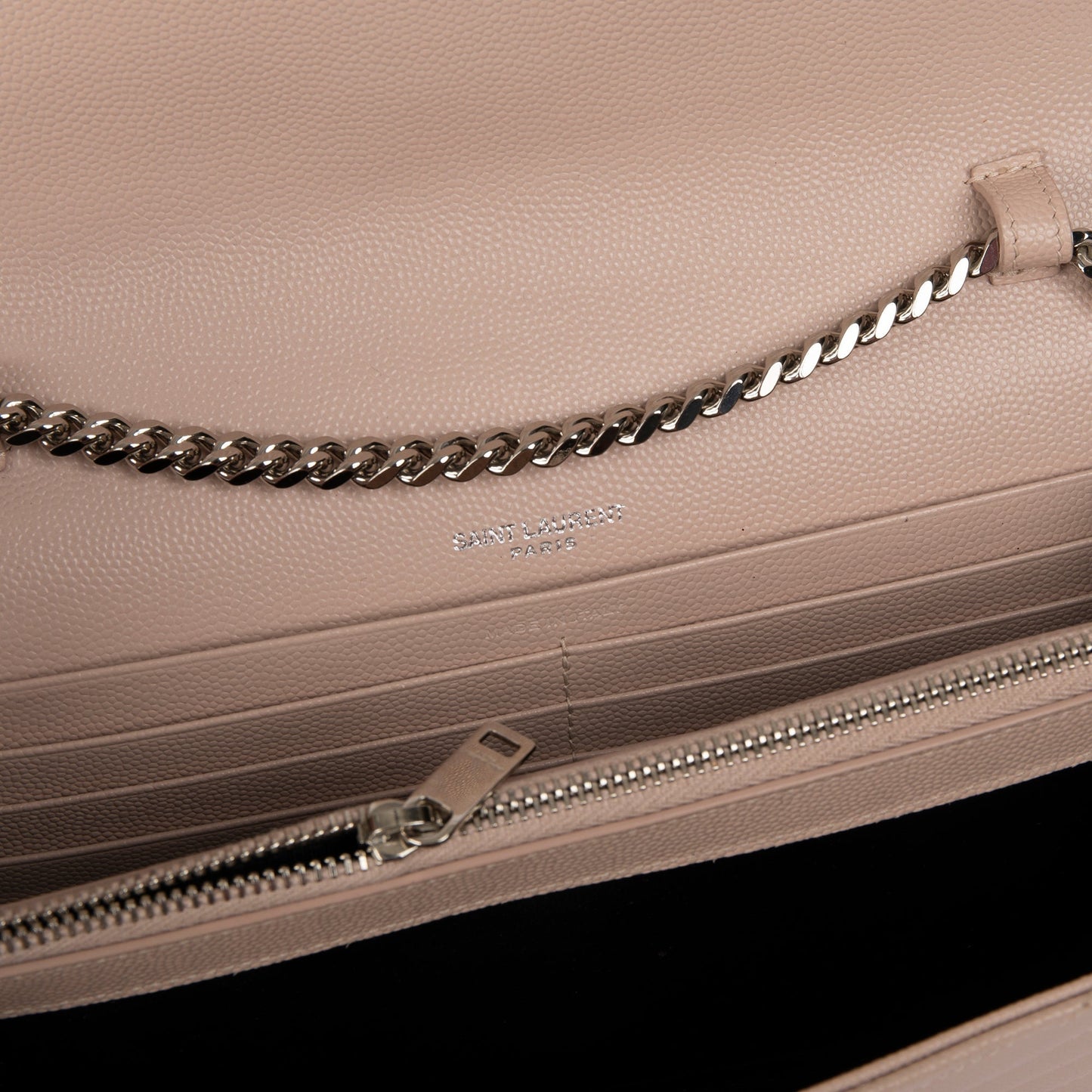 Saint Laurent Classic Monogram Envelope Chain Wallet