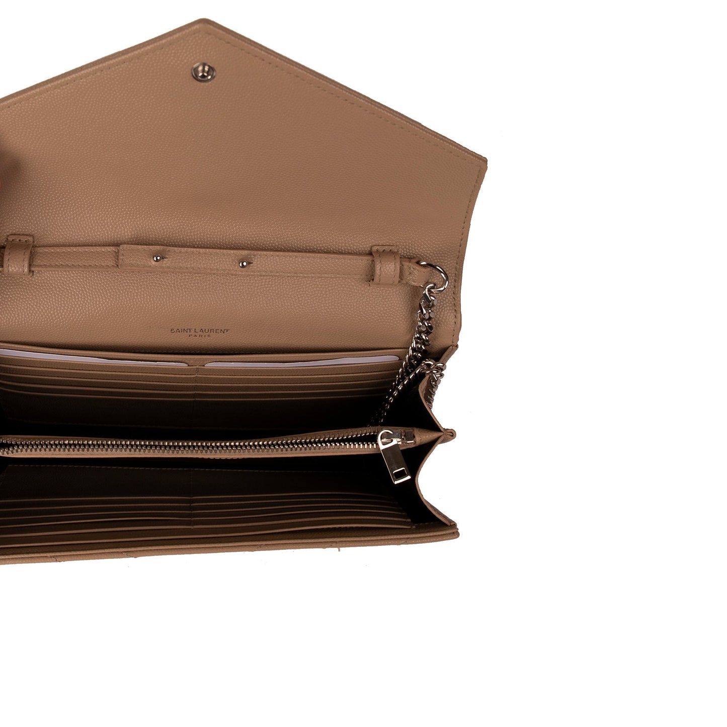 Saint Laurent Classic Monogram Envelope Chain Wallet