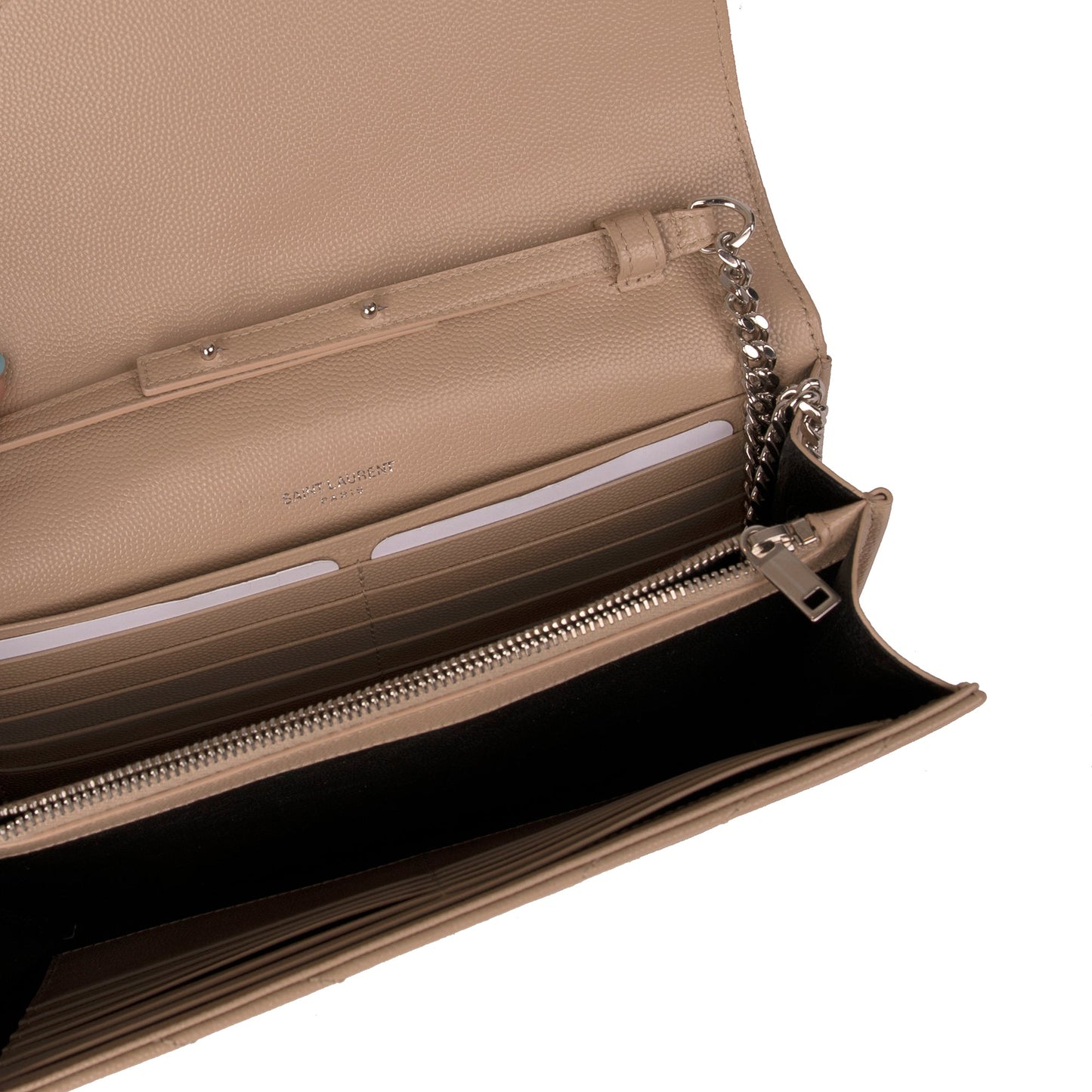 Saint Laurent Classic Monogram Envelope Chain Wallet