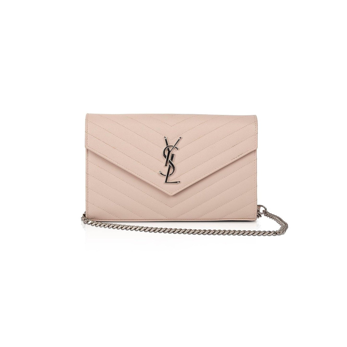 Saint Laurent Classic Monogram Envelope Chain Wallet