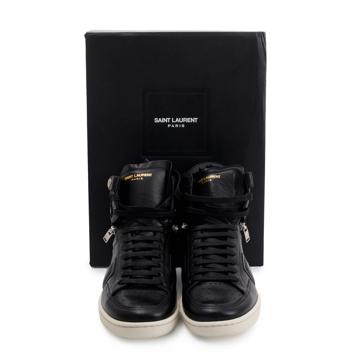Saint Laurent Court Classic High Top Sneakers SL34/H, Size 41.5