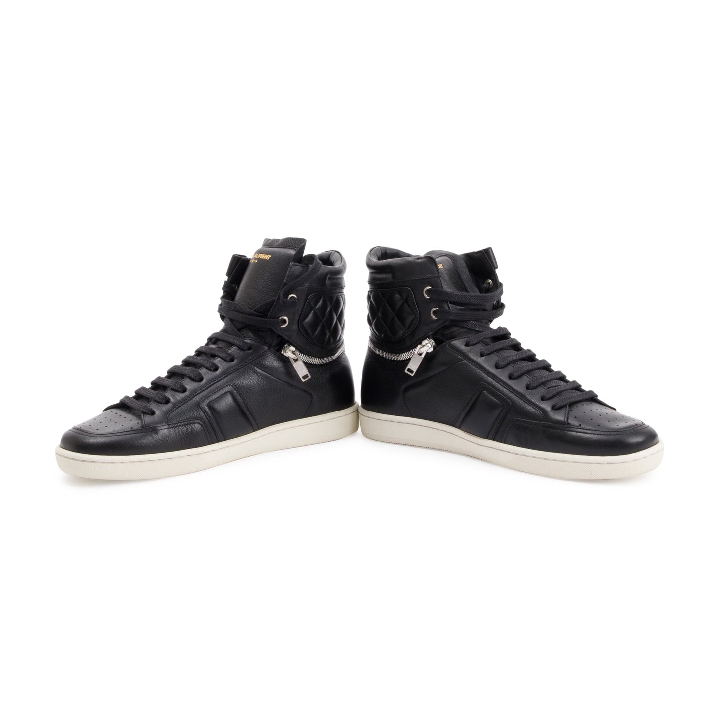 Saint Laurent Court Classic High Top Sneakers SL34/H, Size 41.5