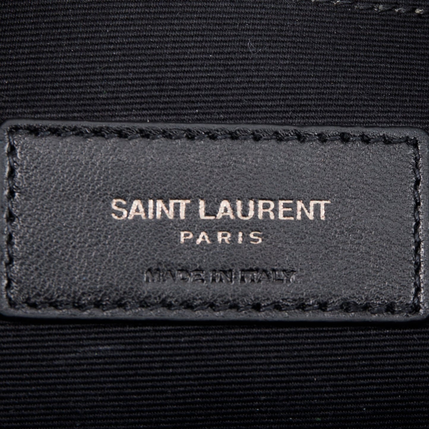 Saint Laurent Croc Embossed Monogram Zip Pouch
