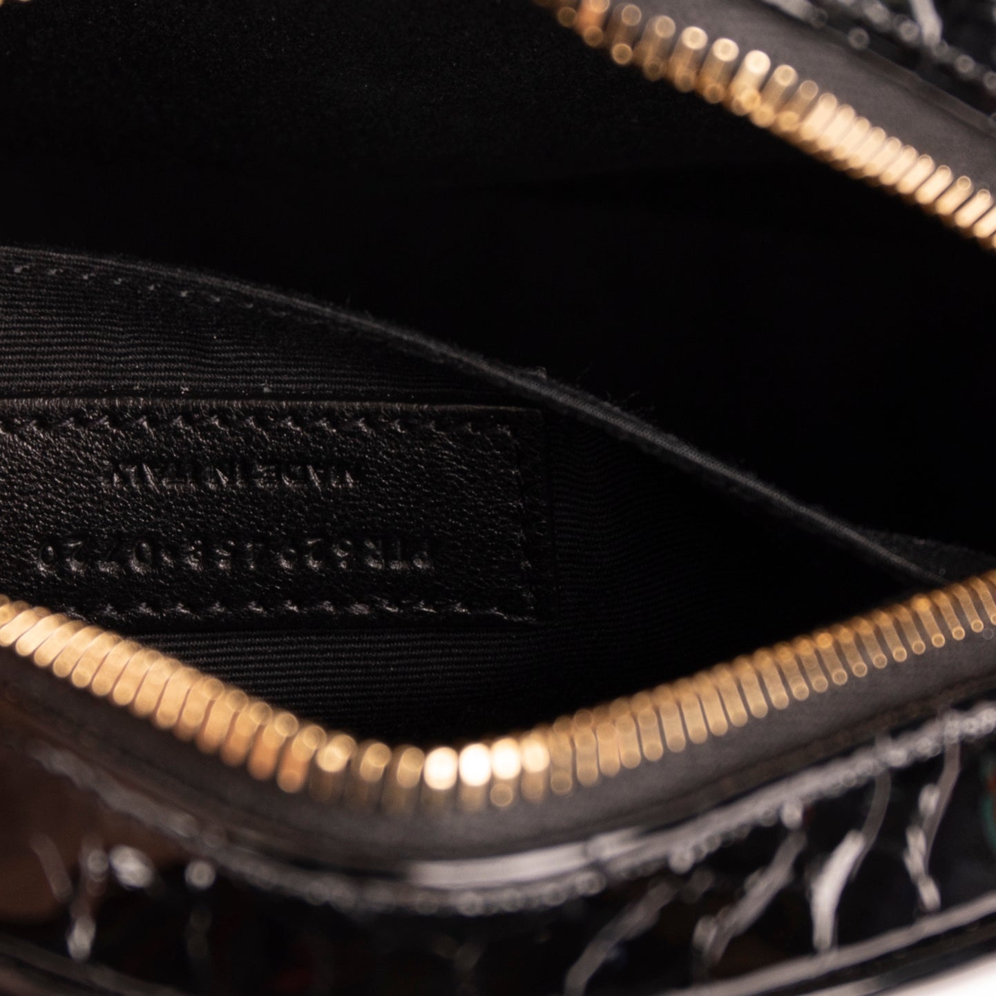 Saint Laurent Croc Embossed Patent Leather Round Monogram Camera Bag