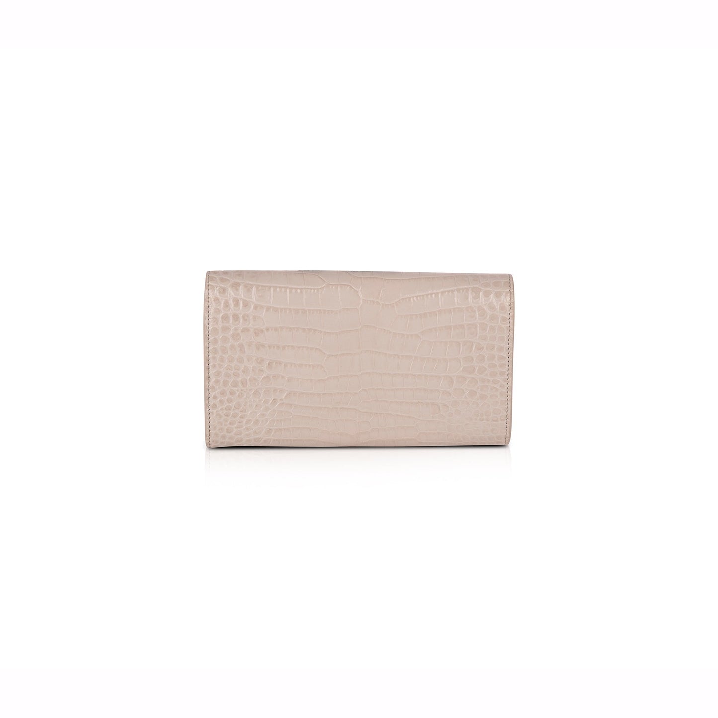 Saint Laurent Crocodile Embossed Continental Wallet
