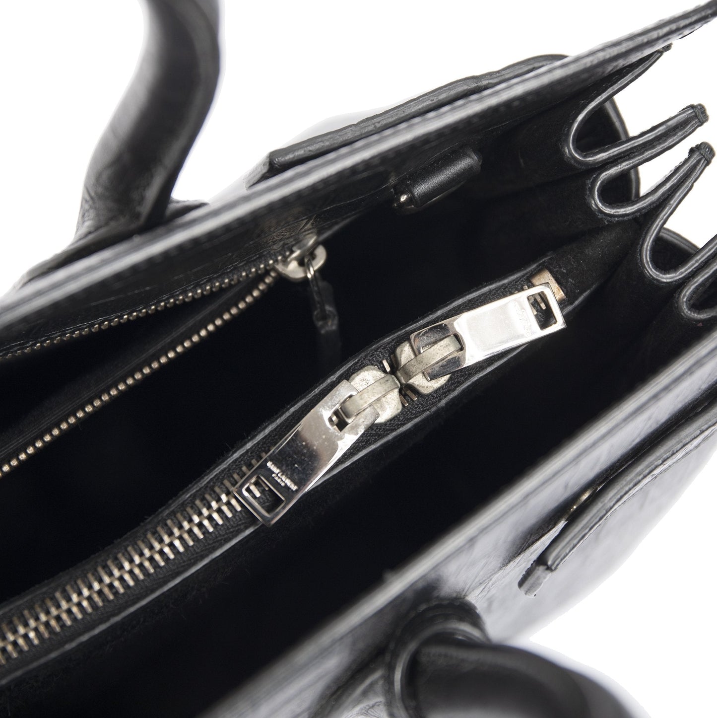 Saint Laurent Embossed Crocodile Small Sac De Jour