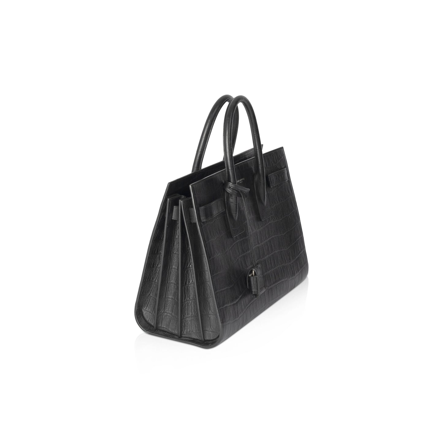 Saint Laurent Embossed Crocodile Small Sac De Jour