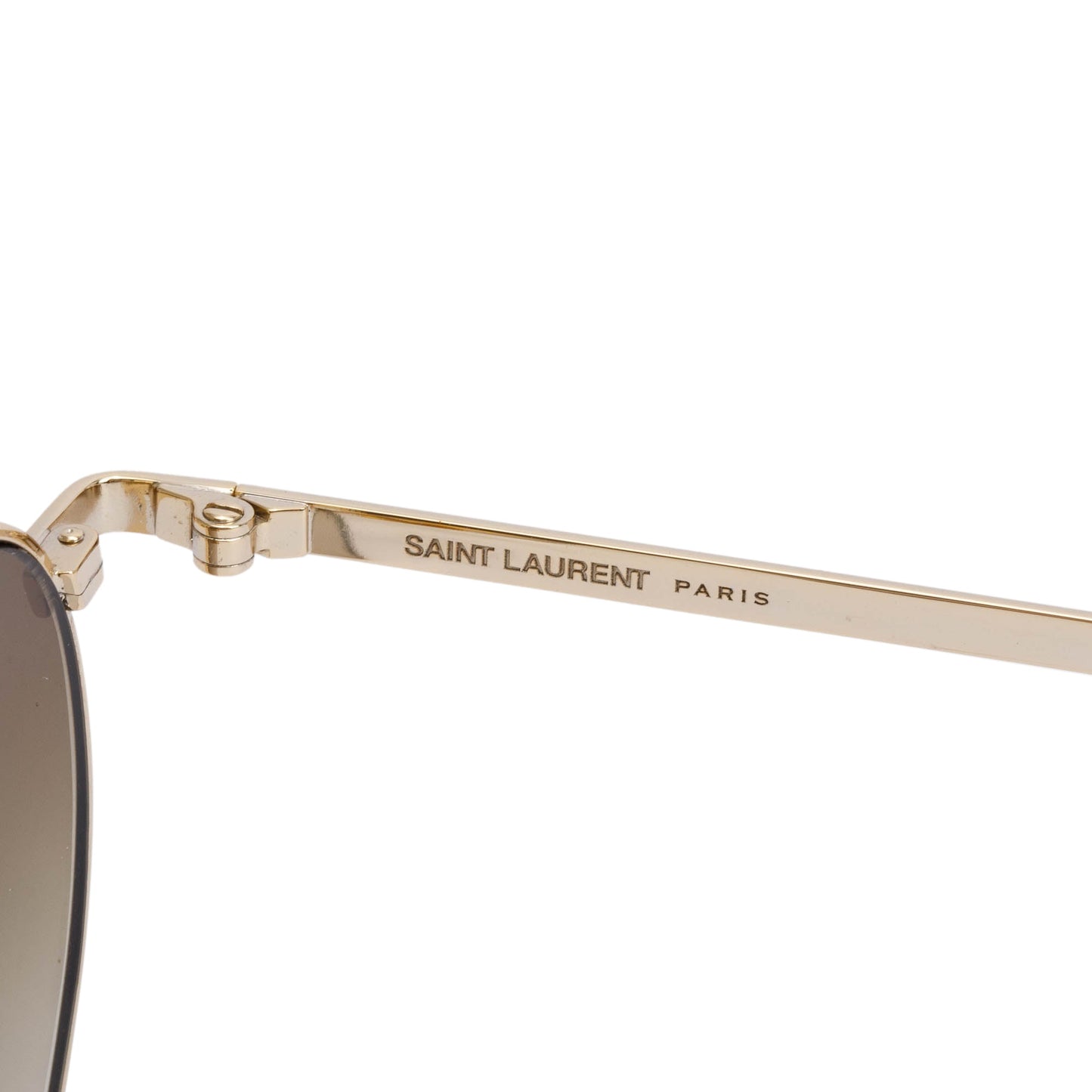 Saint Laurent Gold Tone New Wave SL 301 Loulou Heart Sunglasses