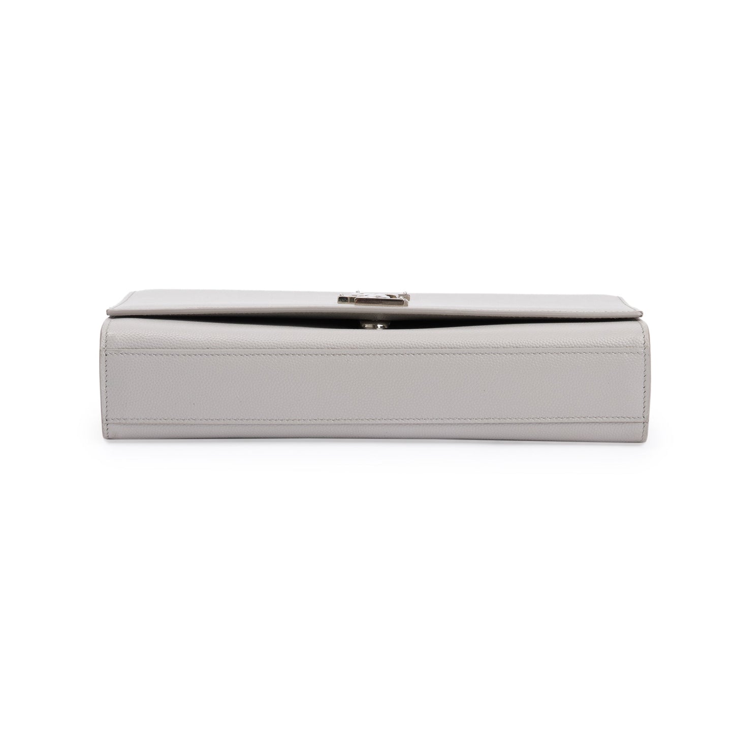 Saint Laurent Grey Grain De Poudre Leather Medium Kate Bag