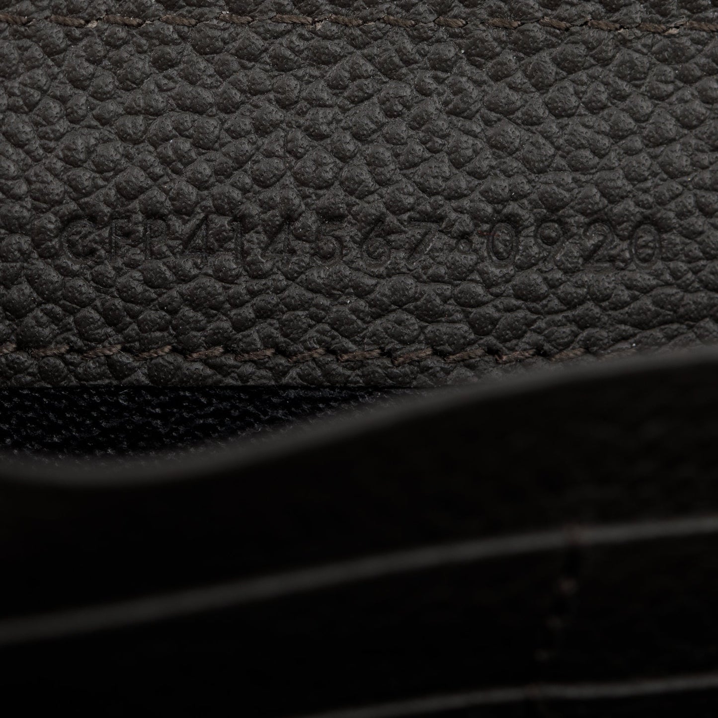 Saint Laurent Grey Grained Leather Large Flap Wallet