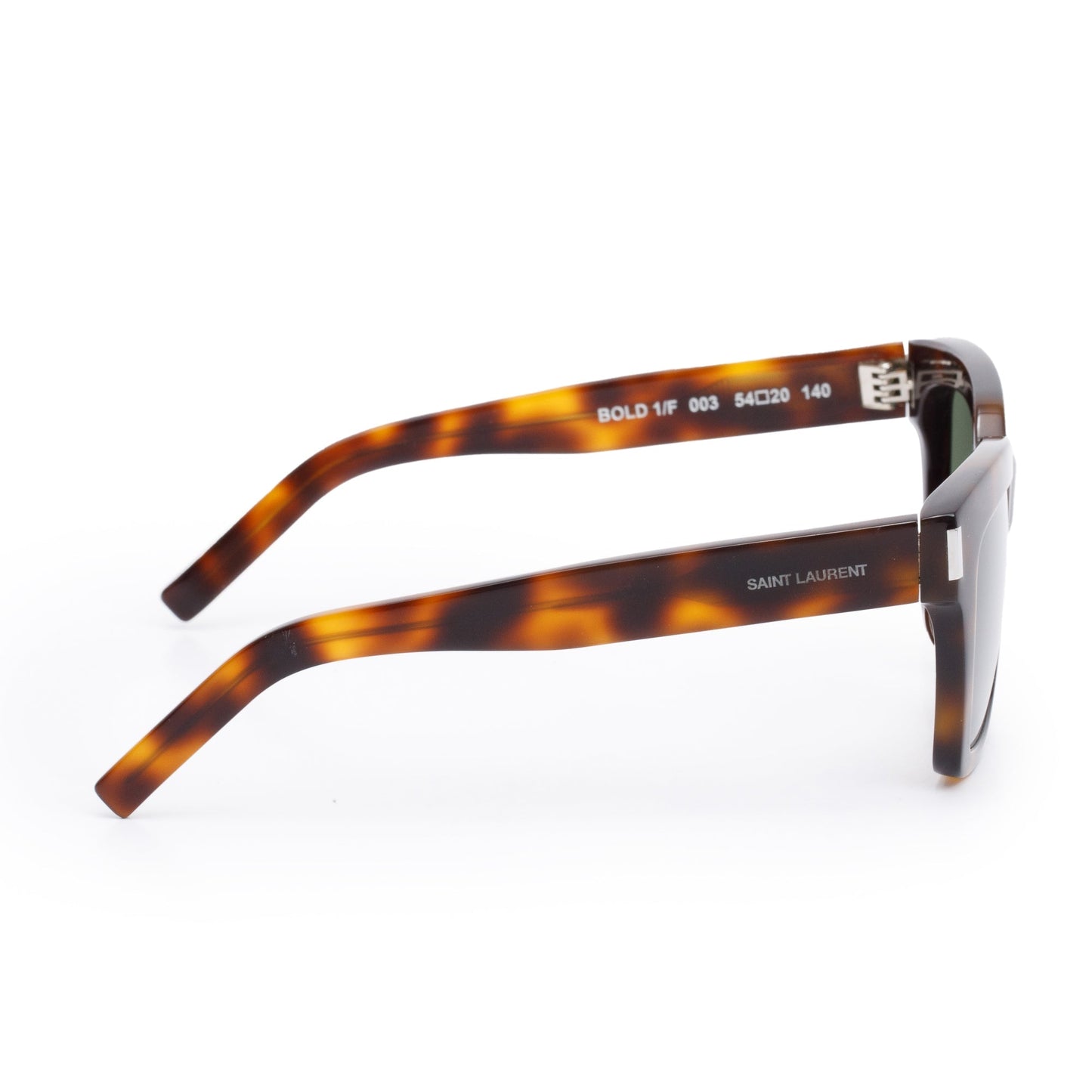 Saint Laurent Havana Acetate Bold 1 003 Square Sunglasses