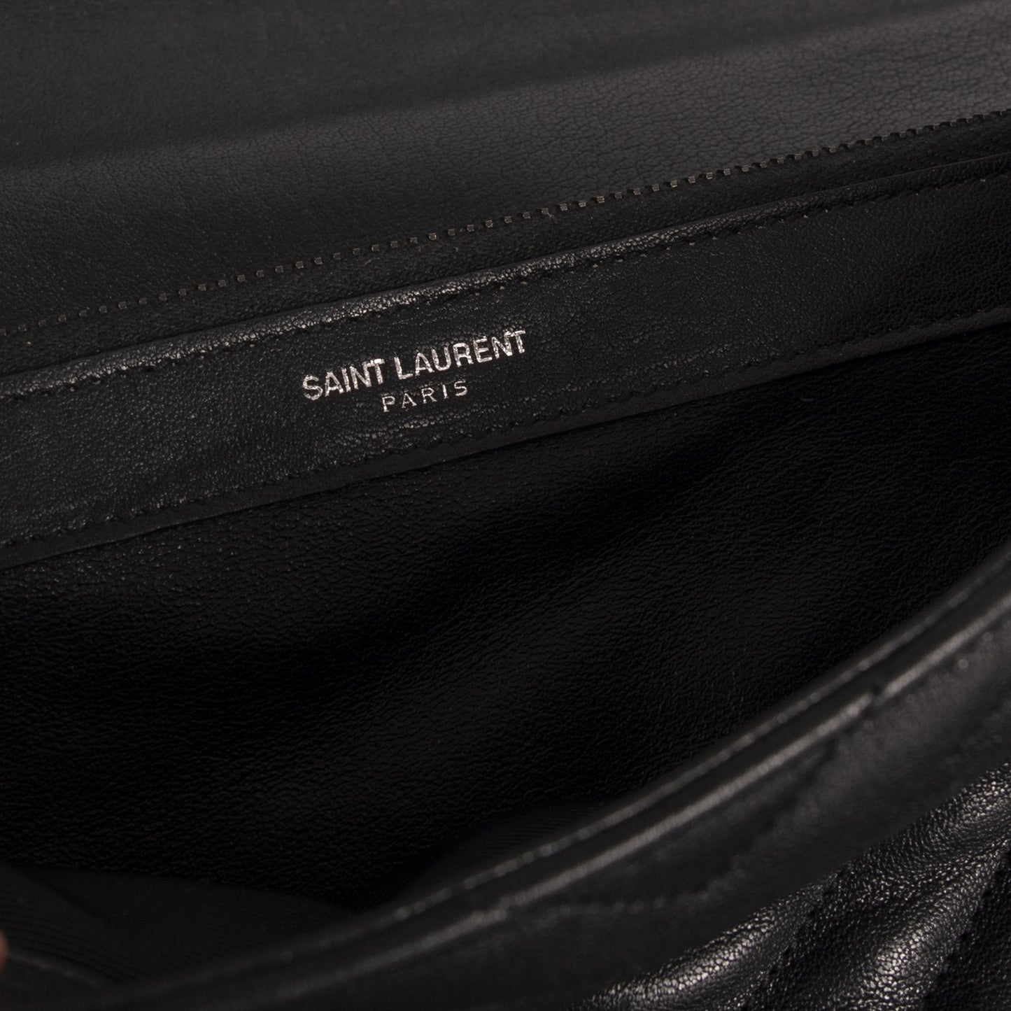 Saint Laurent Large Chevron College Bag