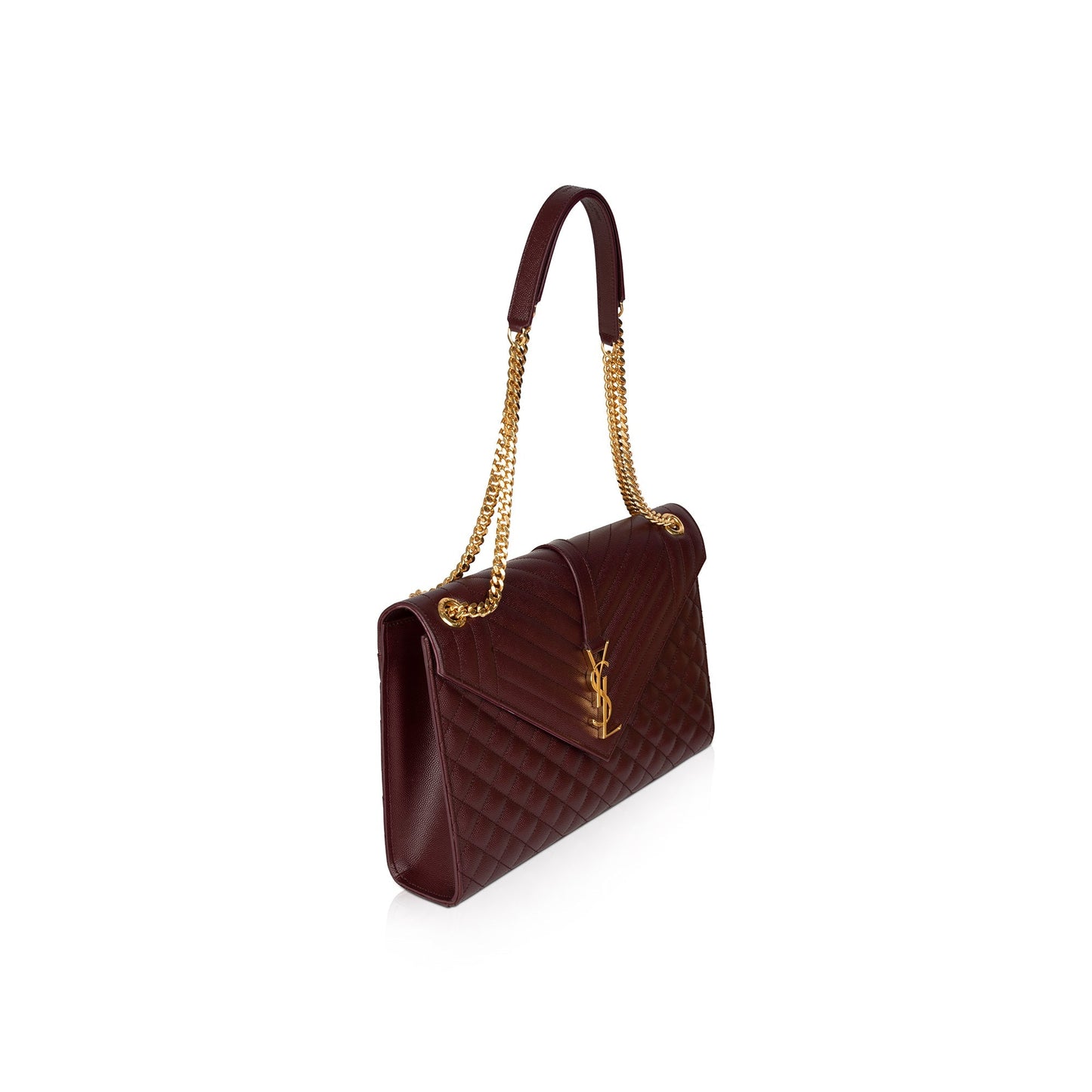 Saint Laurent Large Monogram Matelasse Envelope Chain Bag