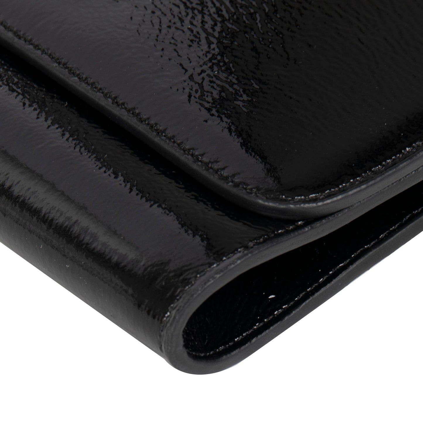 Saint Laurent Large Patent Leather Belle de Jour Clutch